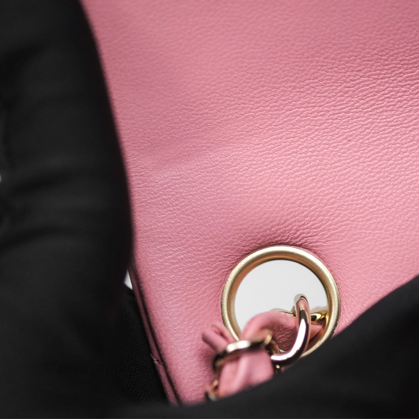 Chanel Mini Square Flap Quilted Pink Lambskin Gold Hardware