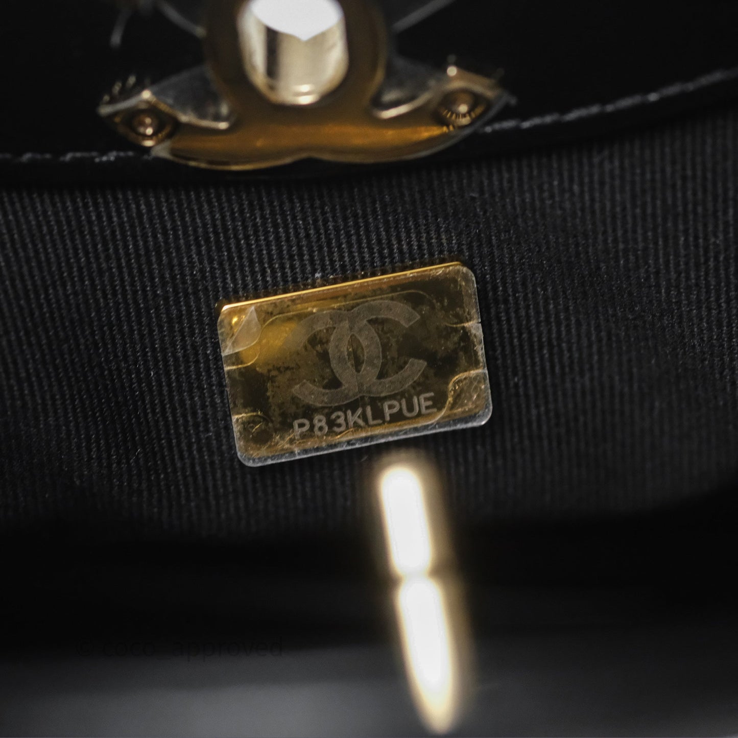Chanel 31 Mini Black Shiny Lambskin Gold Hardware