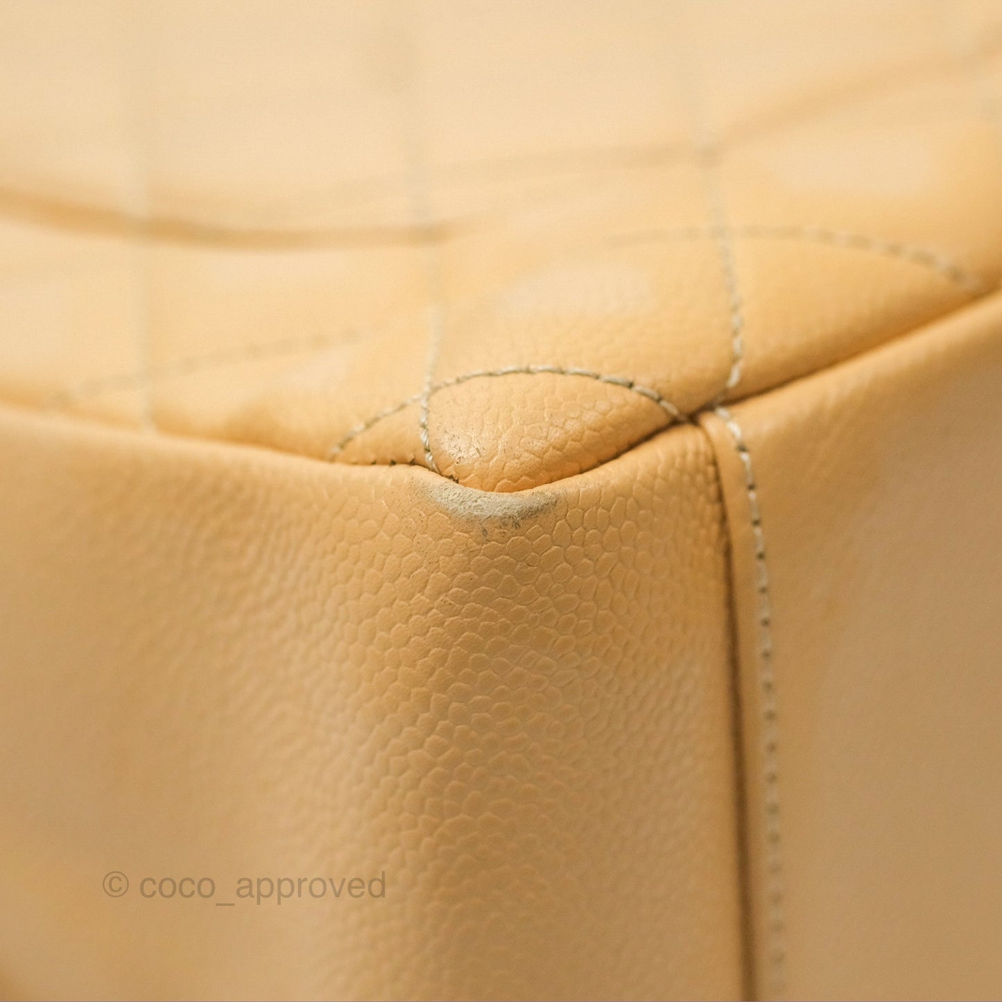 Chanel GST Beige Caviar Gold Hardware