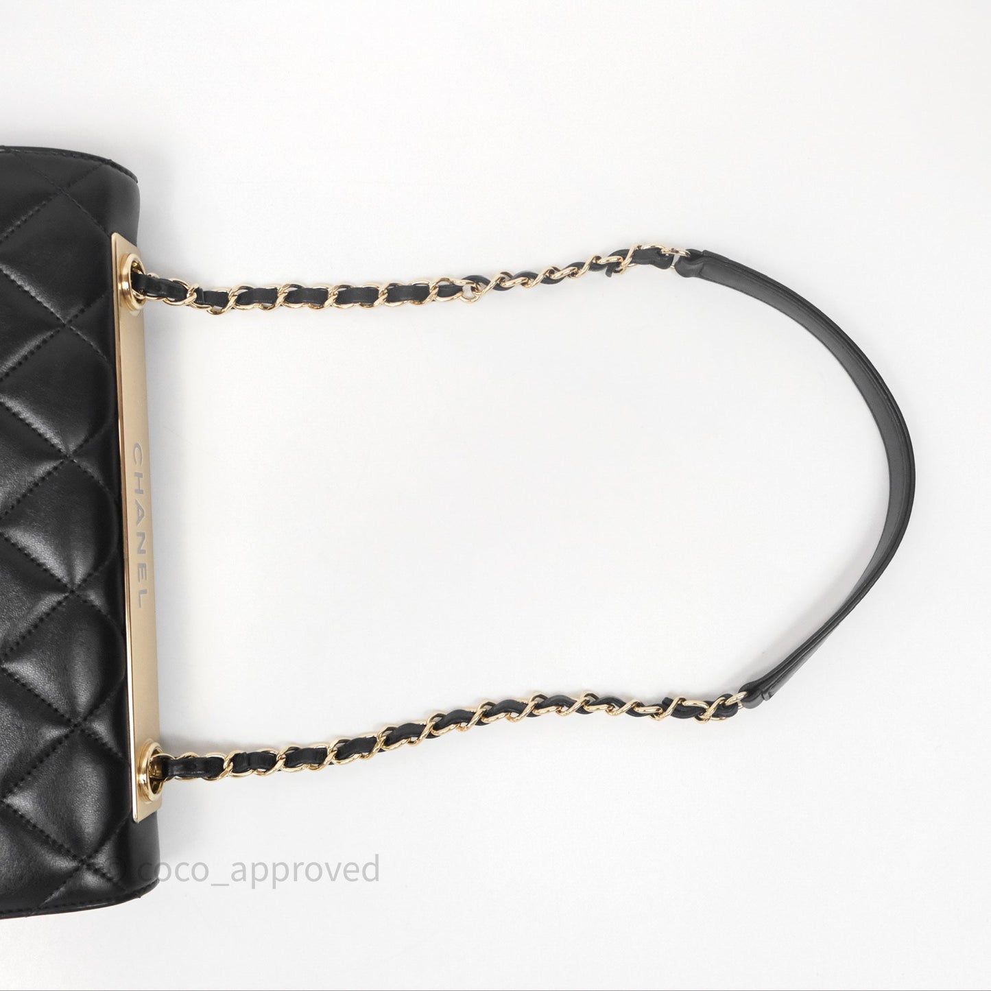 Chanel Medium Trendy CC Flap Bag Lambskin Black Aged Hardware