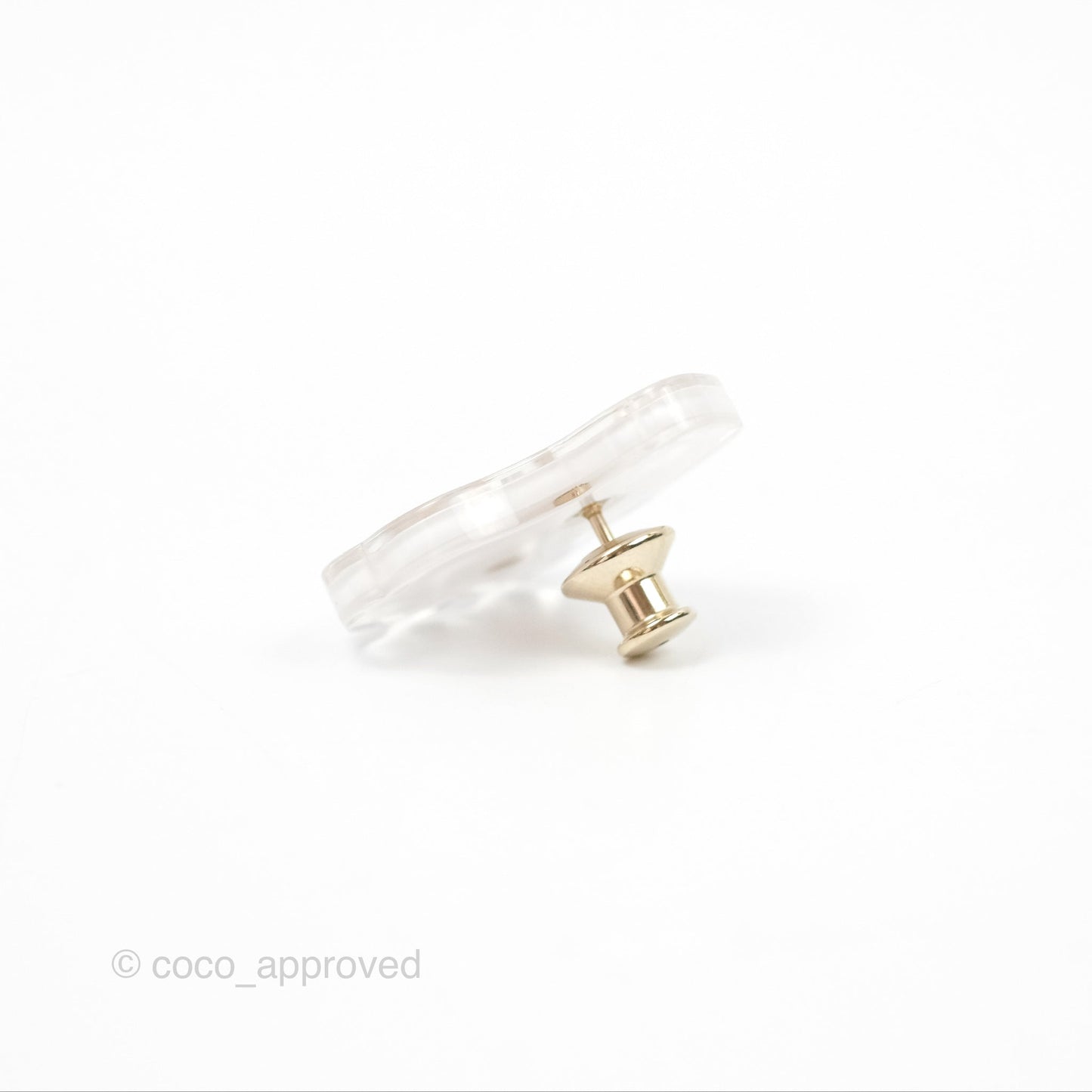Chanel Crystal Roller Skate Resin Pin Brooch 24C