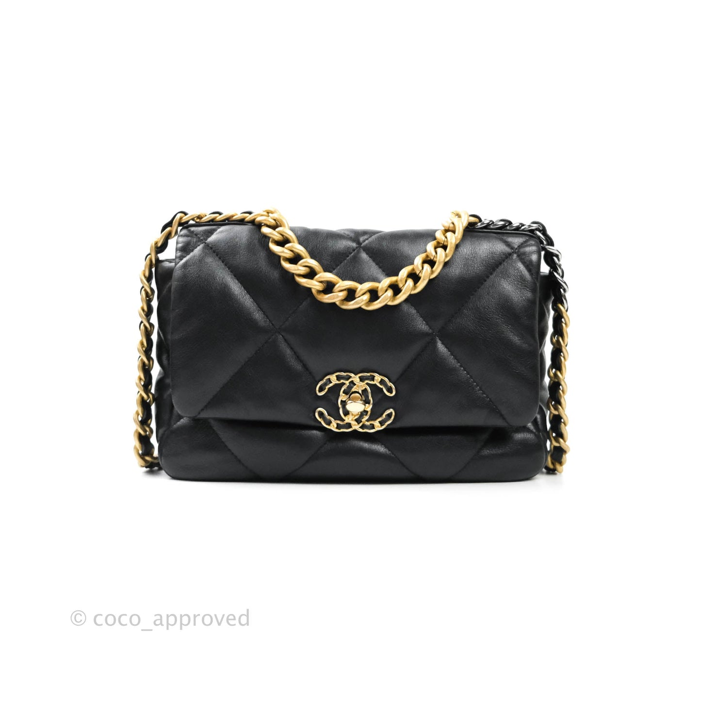 Chanel 19 Small Black Mixed Hardware