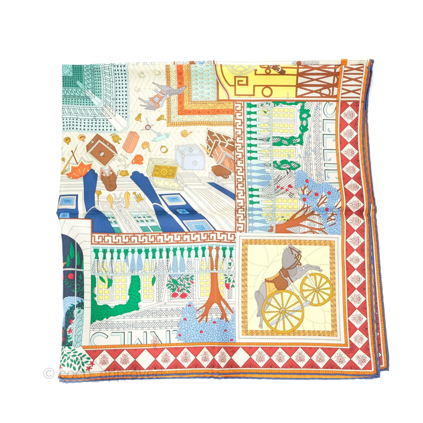 Hermès Objets de Curiosite Scarf 90