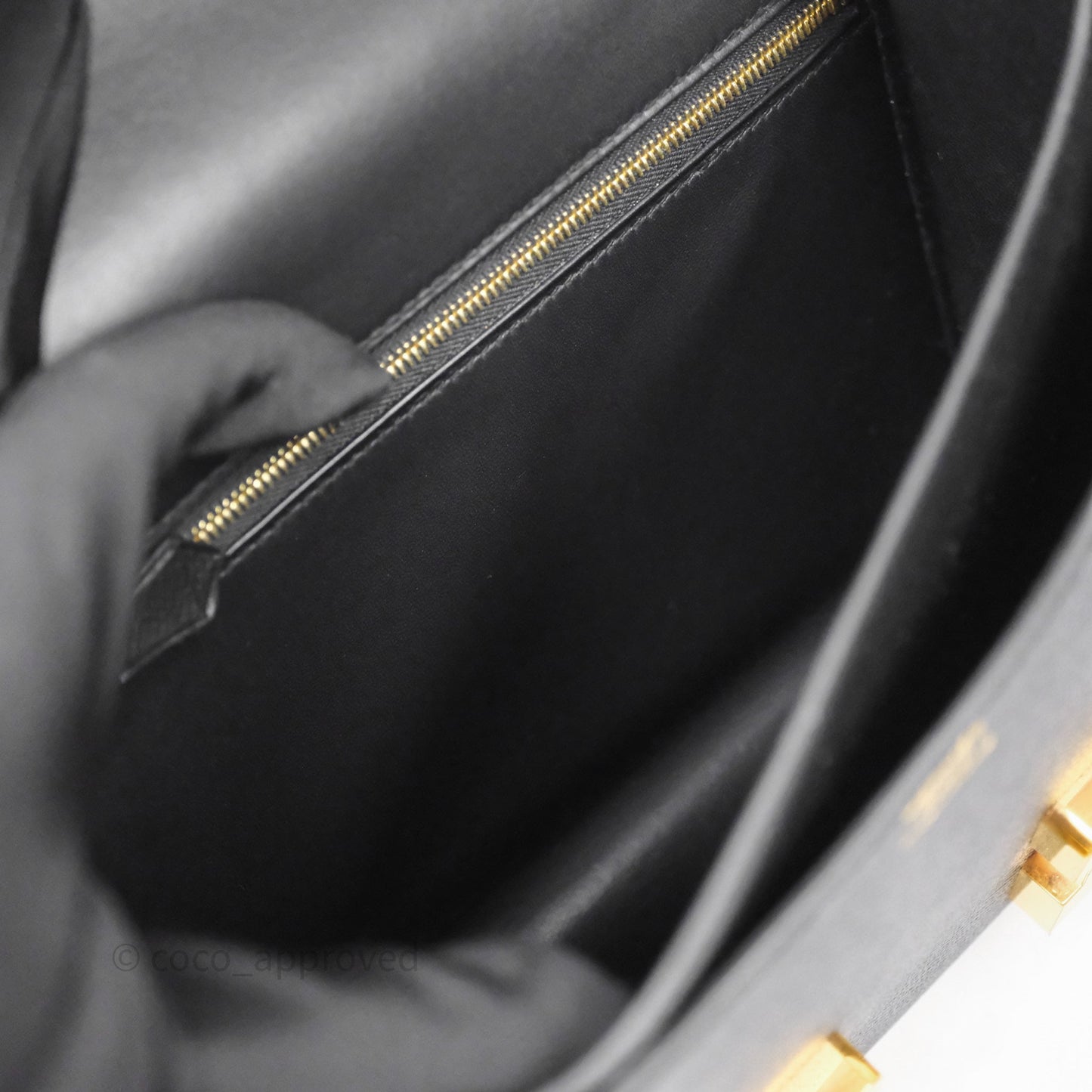 Hermès Constance 24 Noir 89 Epsom Gold Hardware