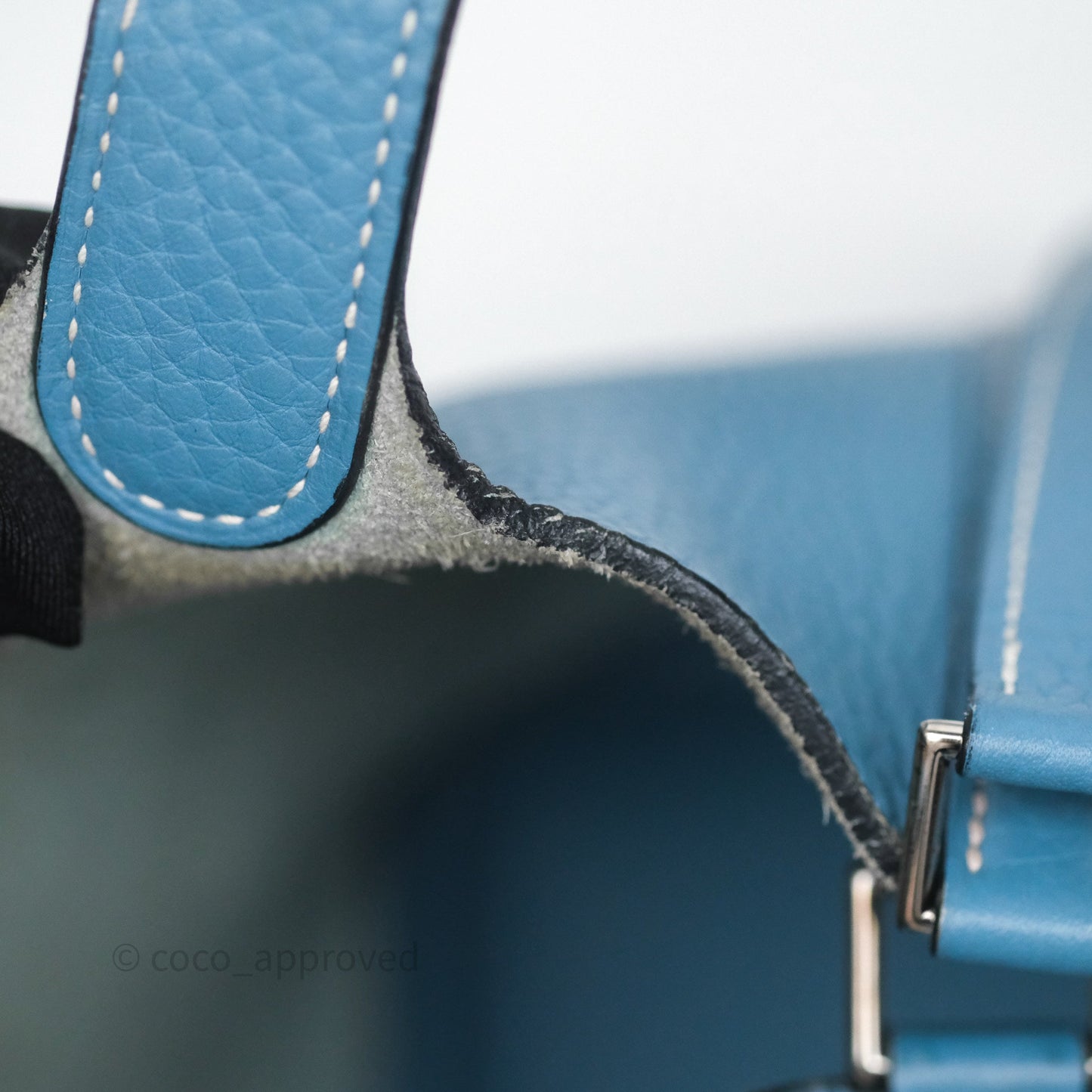 Hermès Picotin 18 Blue Jean 75 Clemence Palladium Hardware