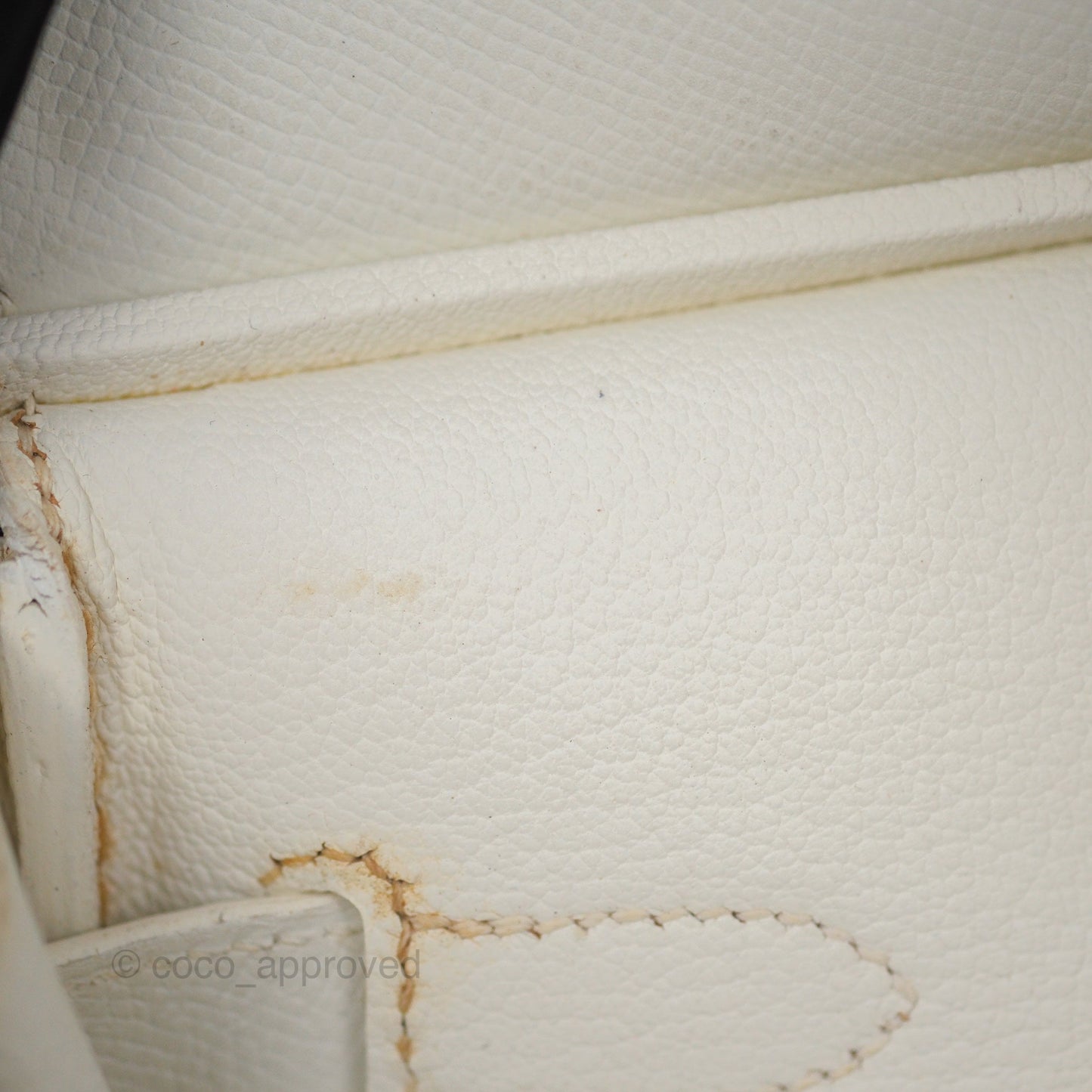 Hermès Birkin 30 Retourne White Epsom Palladium Hardware