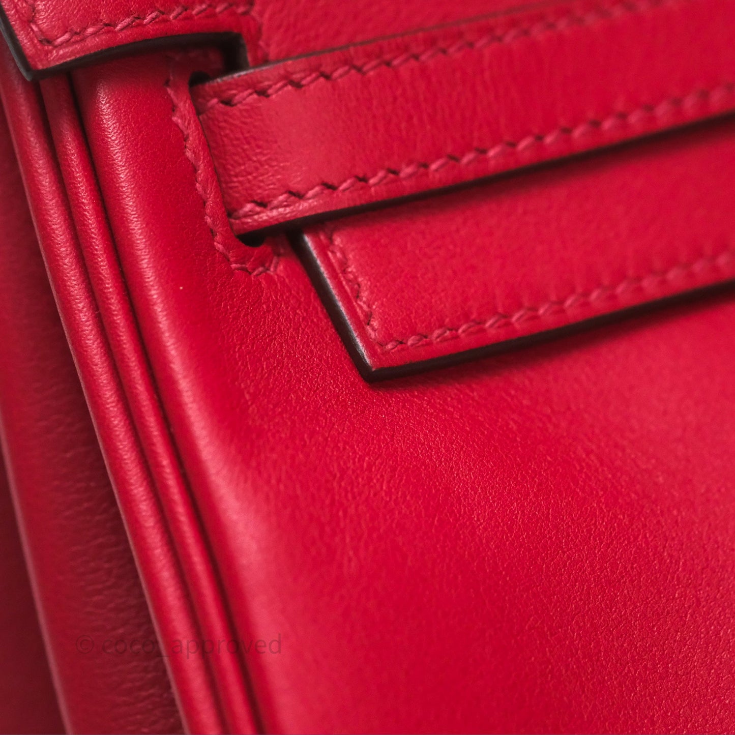 Hermès Kelly II 25 Retourne Swift Rouge Piment 5X Gold Hardware