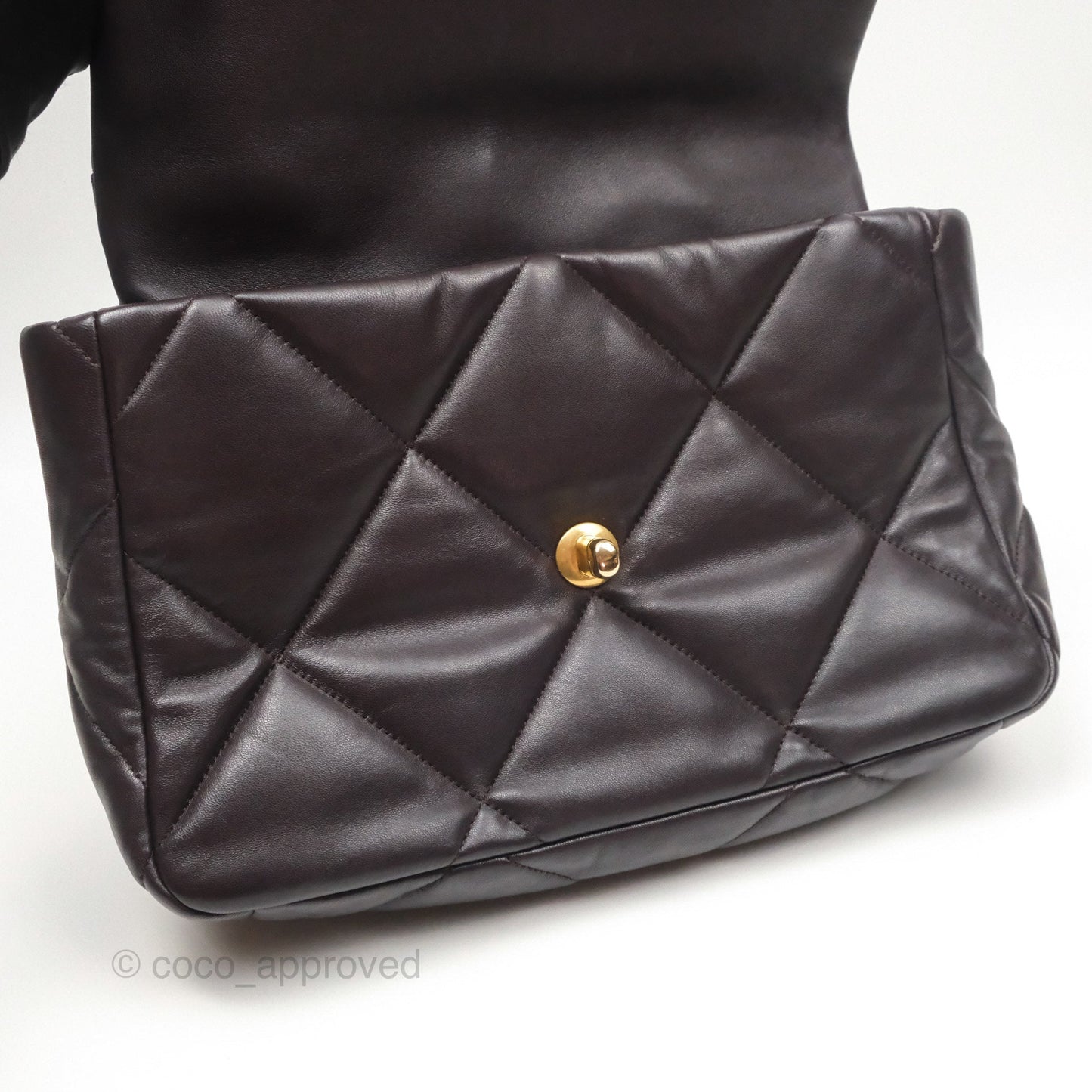 Chanel 19 Medium Dark Brown Mixed Hardware