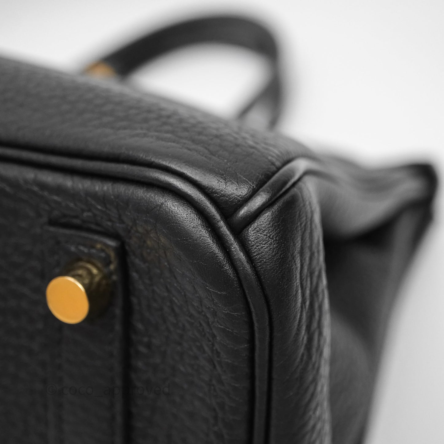 Hermès Birkin 30 Black Noir 89 Clemence Gold Hardware