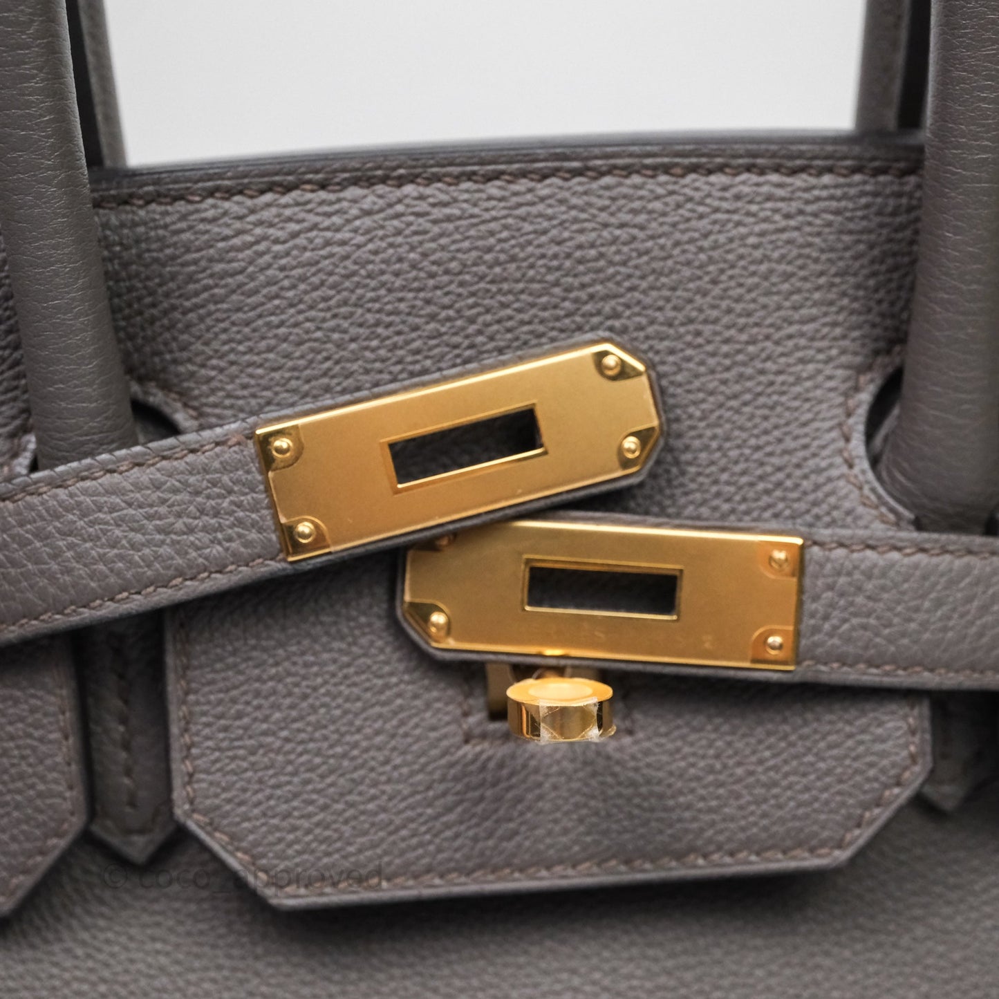Hermès Birkin 30 Gris Asphalte Togo Gold Hardware
