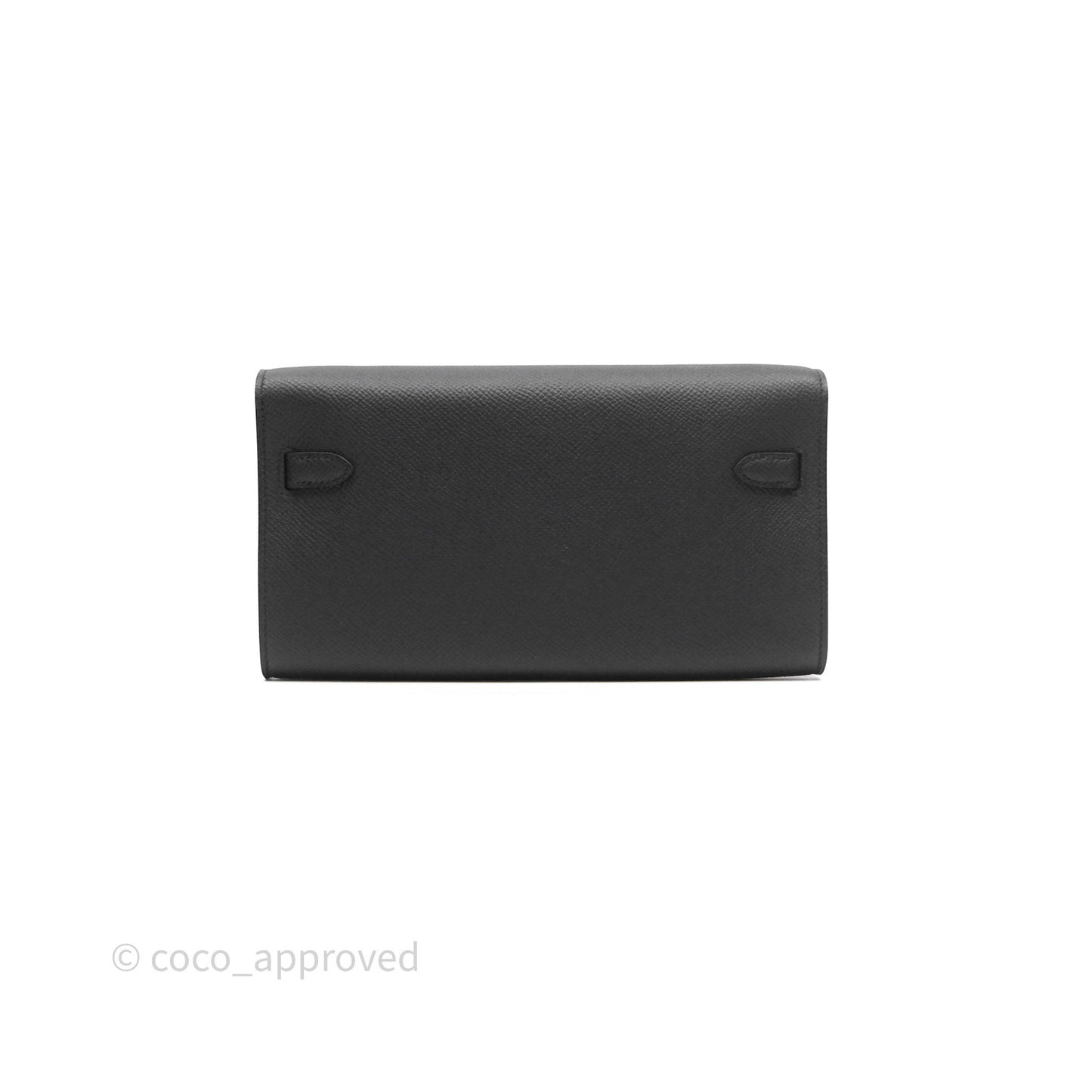Hermès Kelly To Go Wallet Noir 89 Epsom Gold Hardware