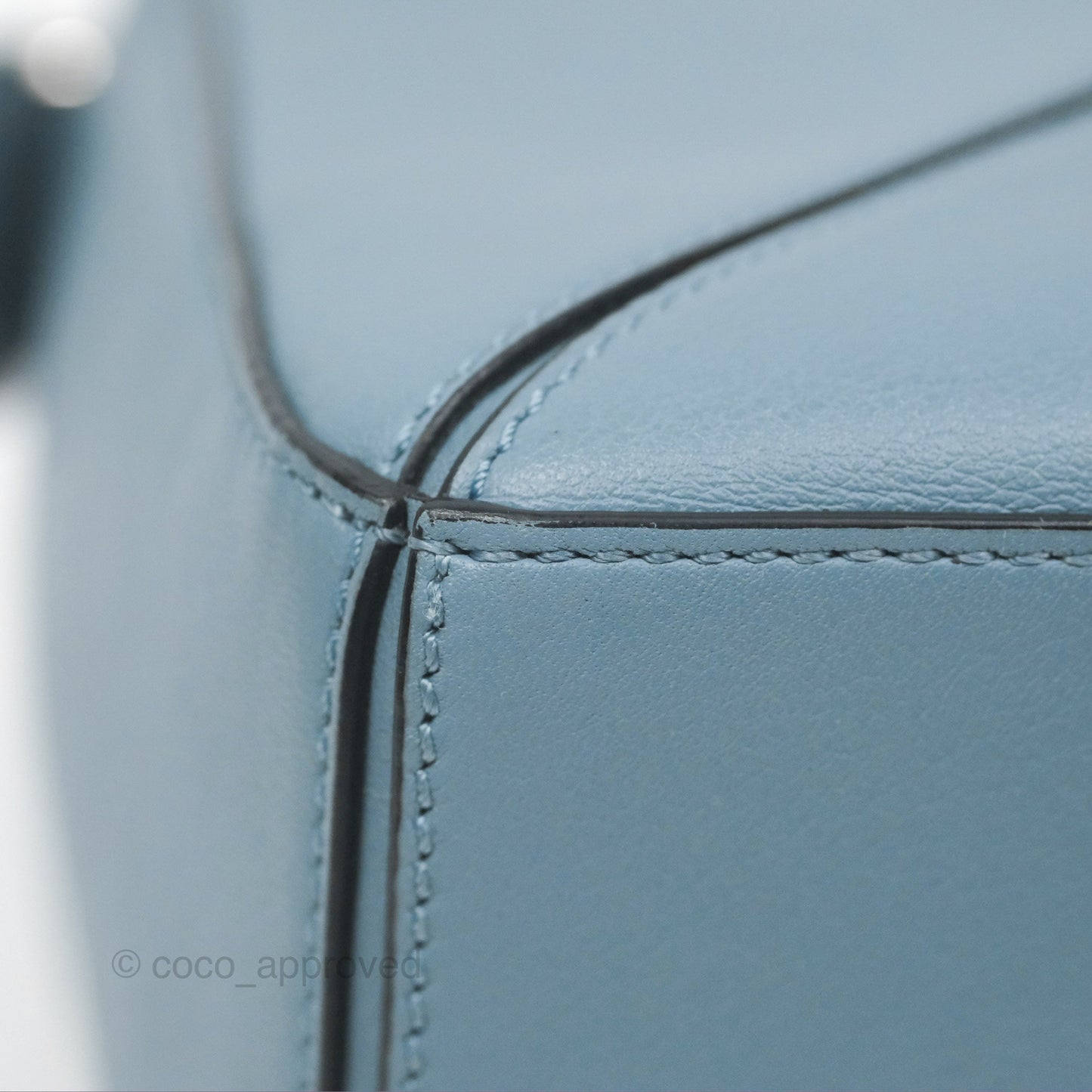 Loewe Small Puzzle Bag Stone Blue Calfskin
