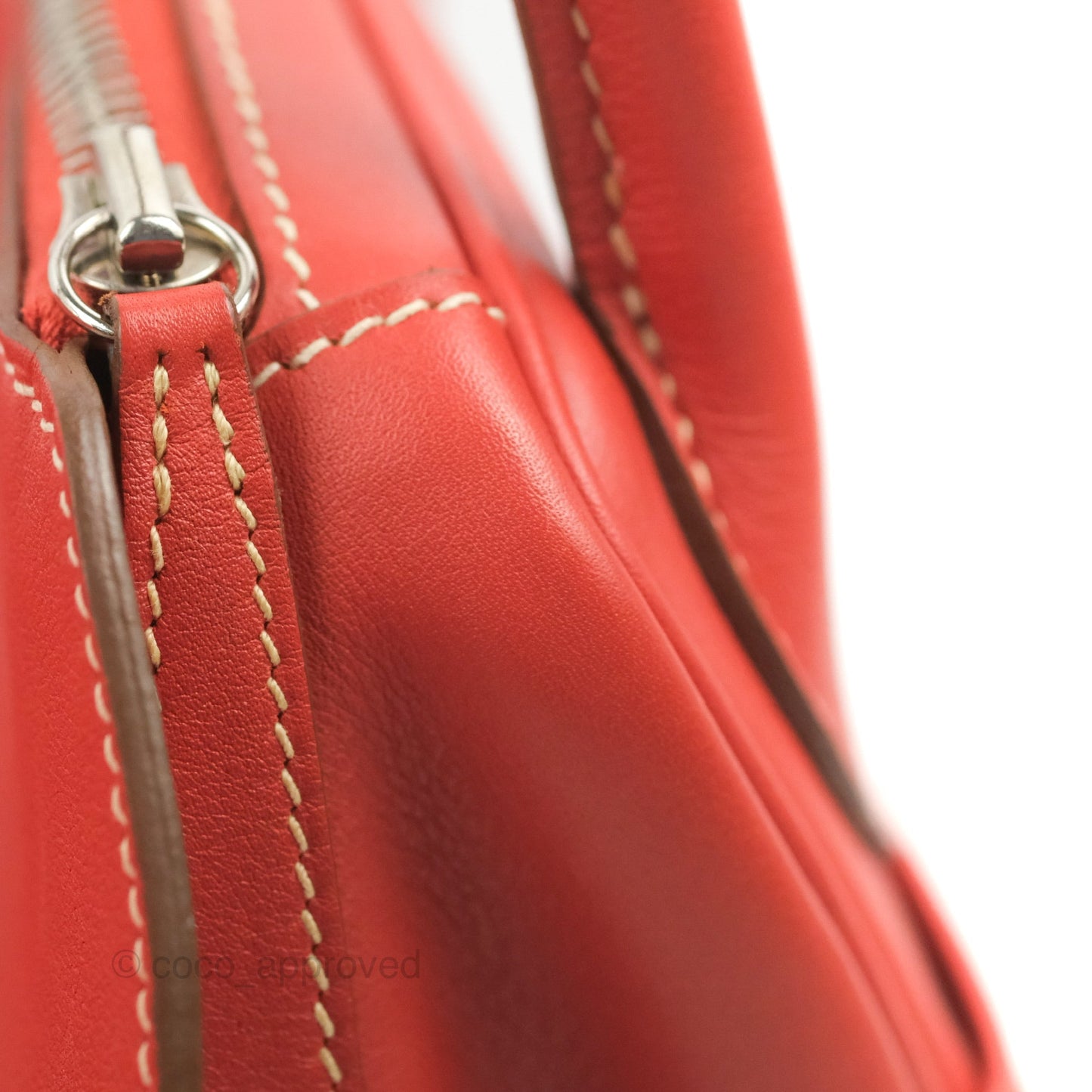Hermès Lindy 30 Sanguine 9M Swift Palladium Hardware