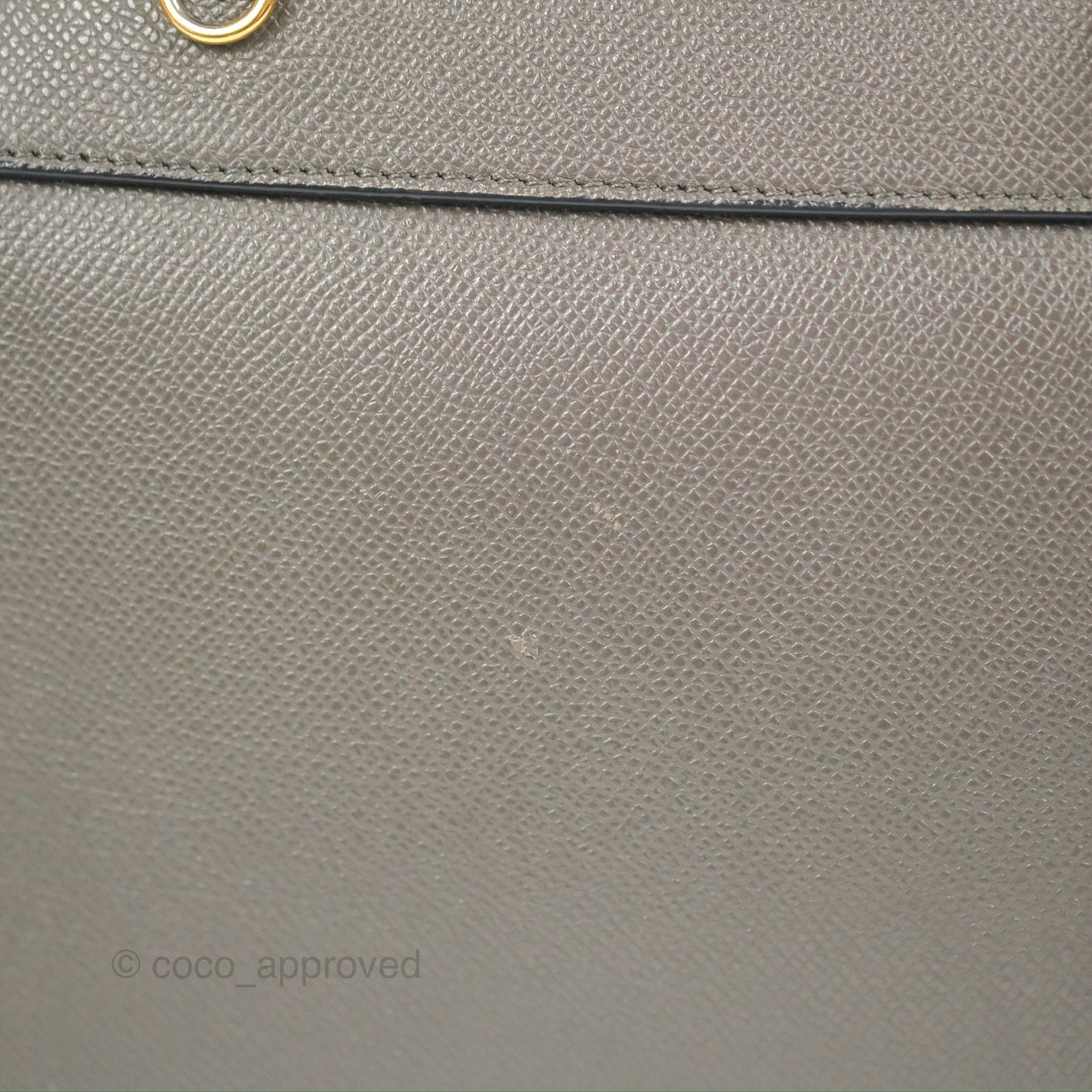 Celine Nano Belt Bag Grey Grained Calfskin Gold Hardware