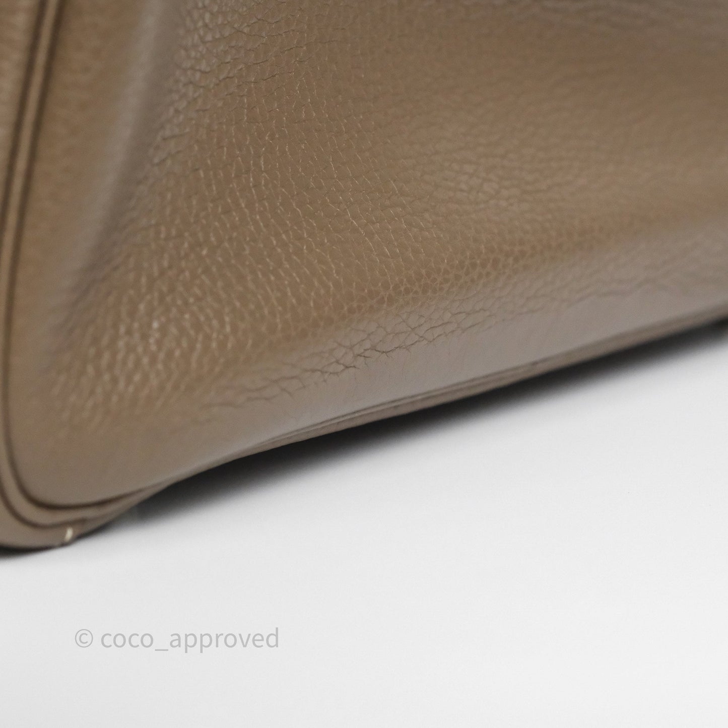 Hermès Lindy 30 Etoupe 18 Clemence Palladium Hardware