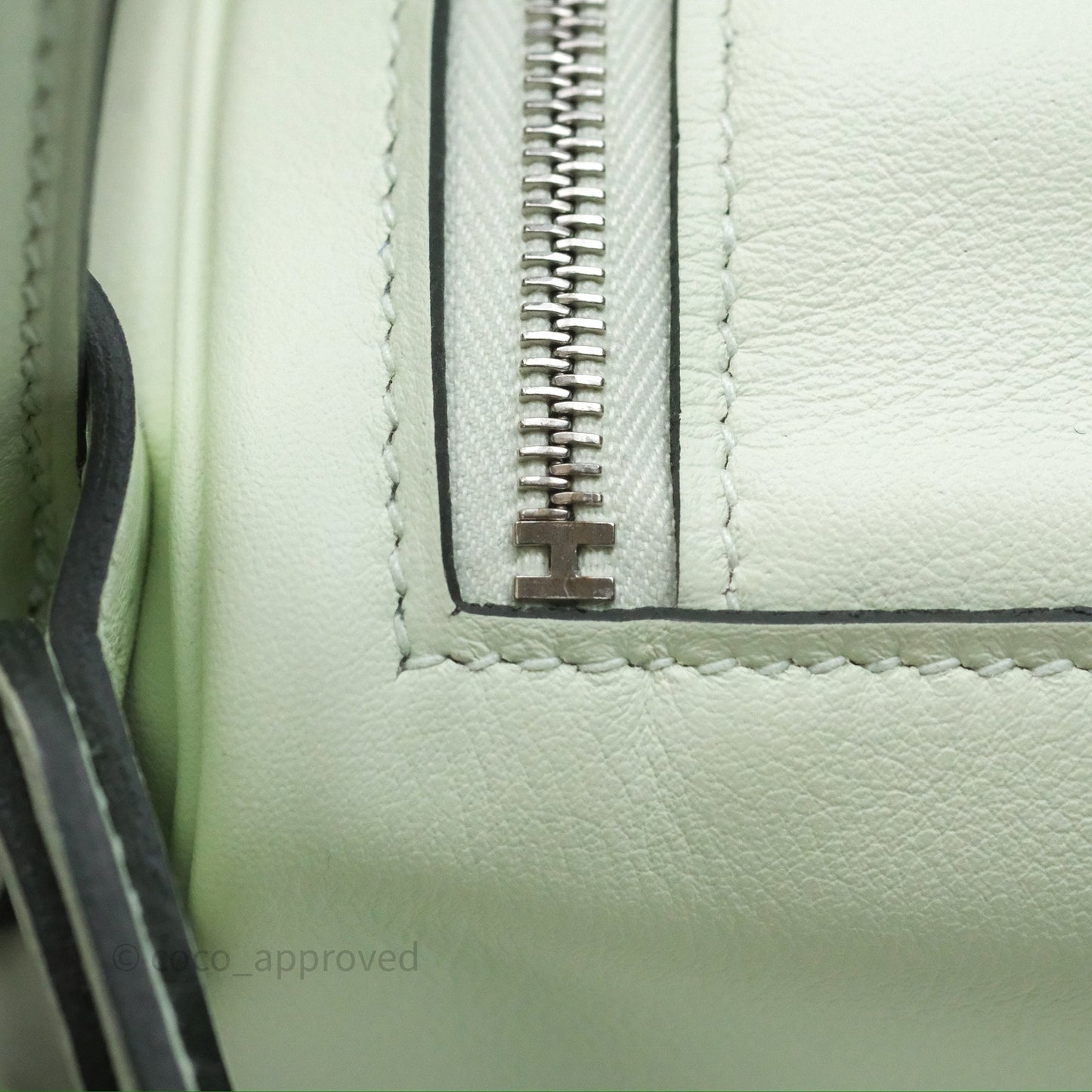 Hermès Mini Lindy Vert Fizz 0S Swift Palladium Hardware
