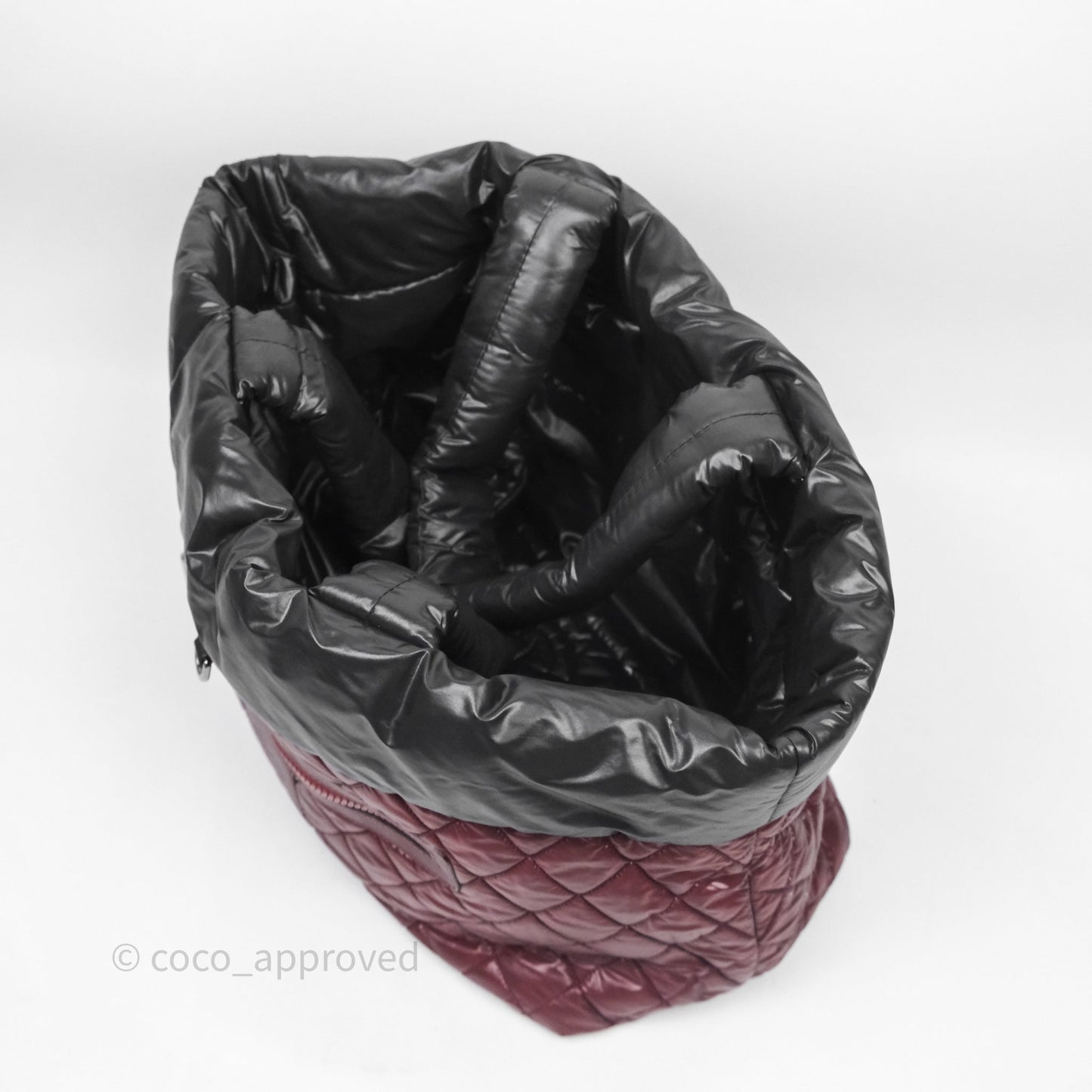 Chanel Nylon Quilted Medium Coco Cocoon Reversible Tote Black