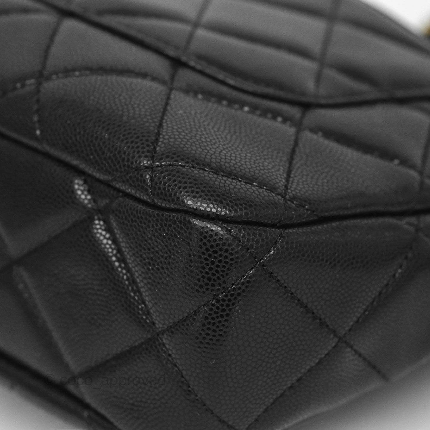 Chanel Twist Your Buttons Hobo Bag Black Shiny Soft Caviar Aged Gold Hardware 22A