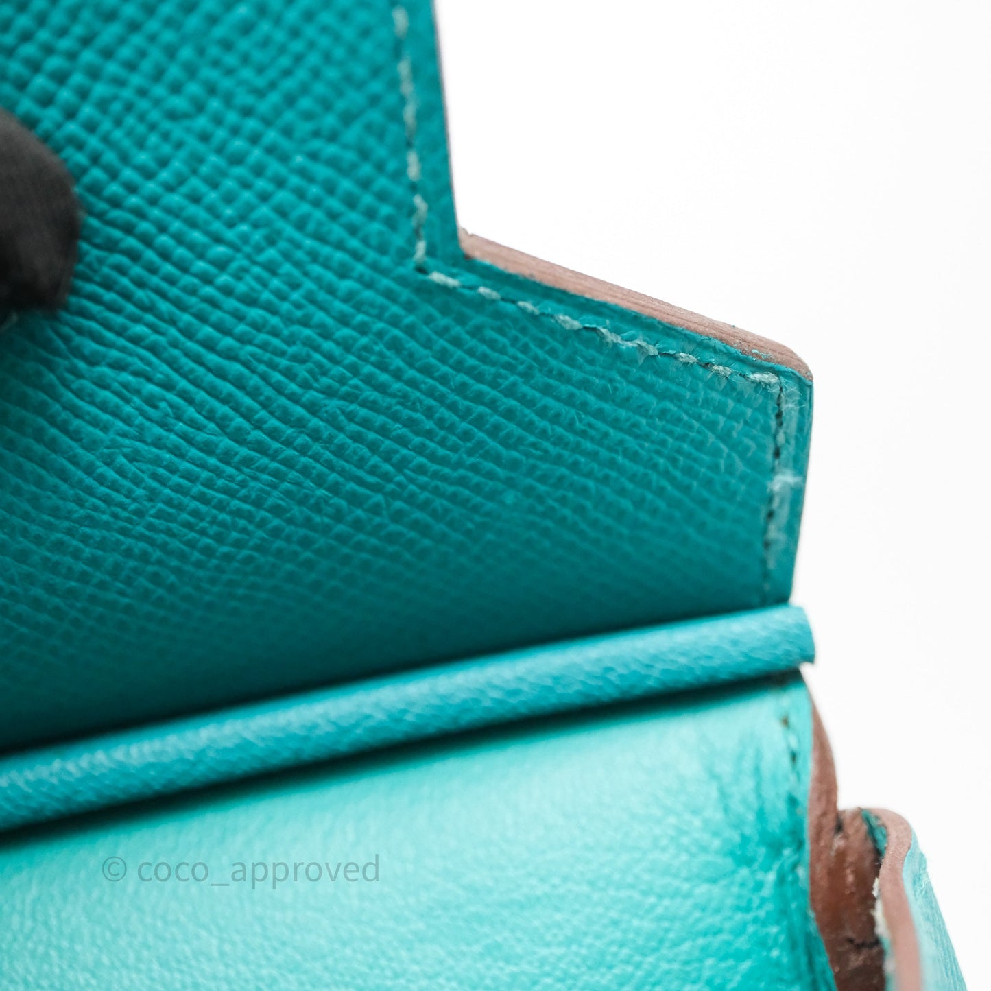 Hermès Birkin 30 Retourne Vert Verone U1 Epsom Palladium Hardware