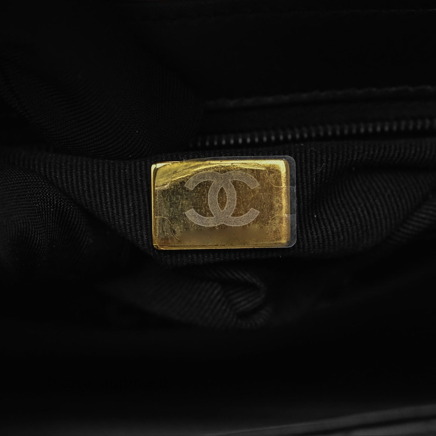 Chanel Kelly Bag Quilted Black Shiny Crumpled Calfskin Aged Gold Hardware