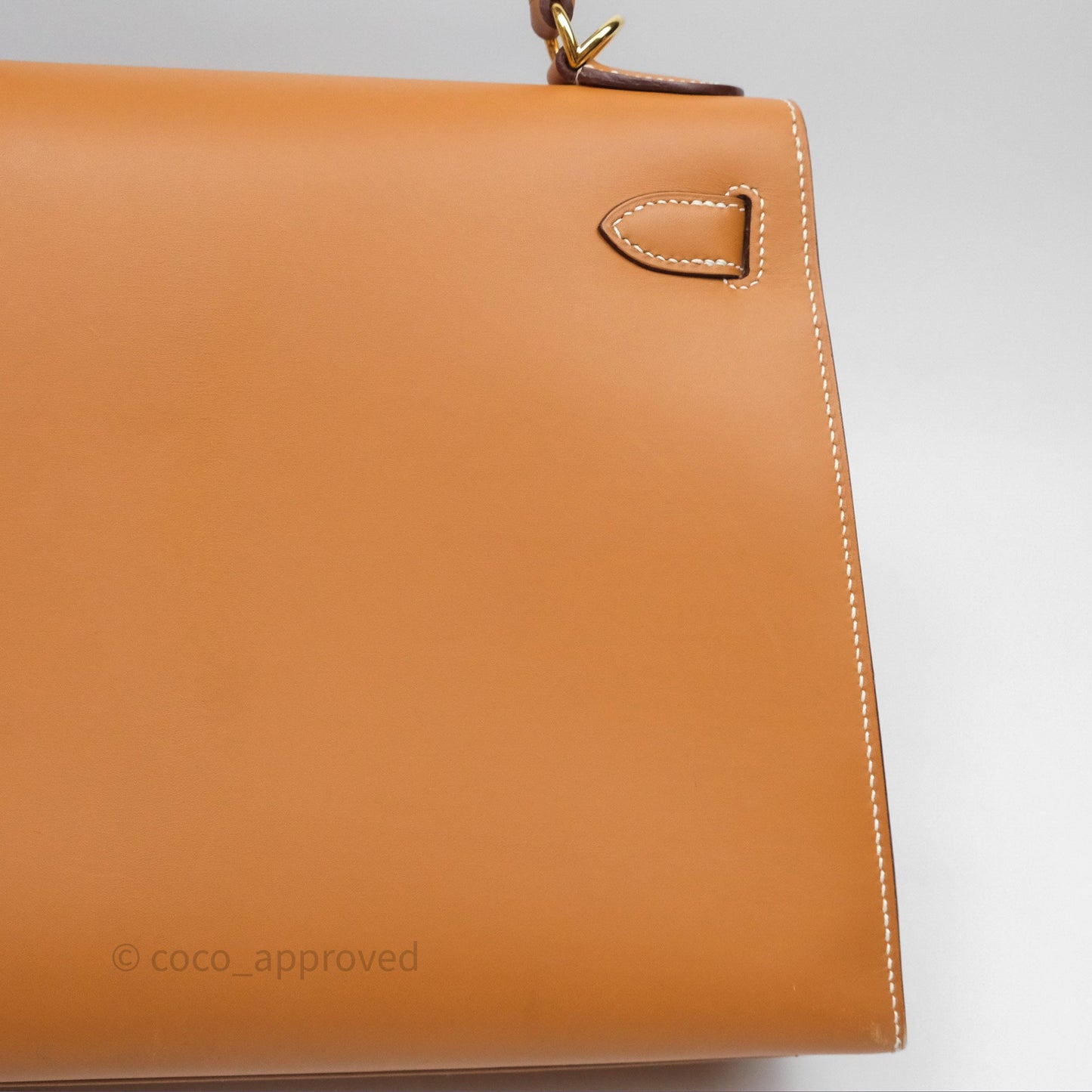 Hermès Kelly II 28 Sellier Gold 37 Chamonix Leather Gold Hardware