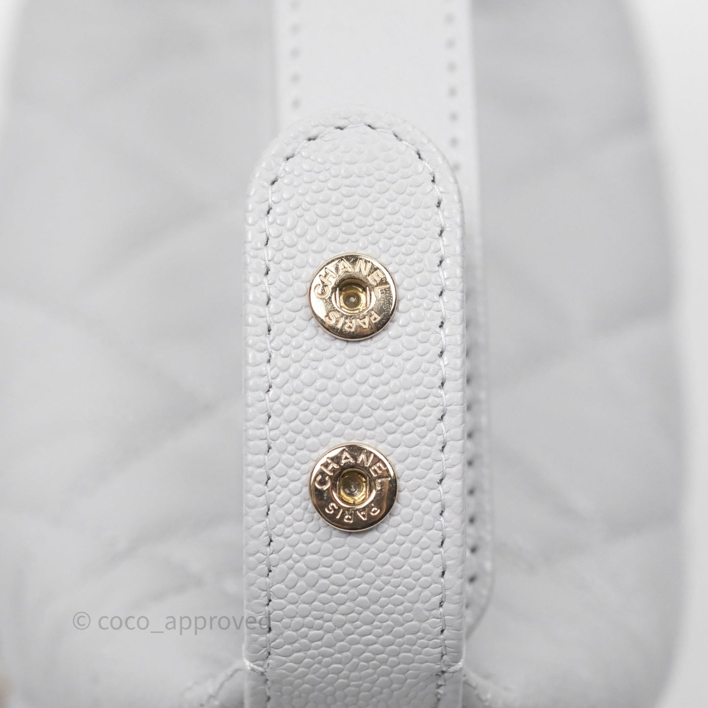 Chanel Quilted Hobo With Chain Light Grey Caviar Gold Hardware 25C