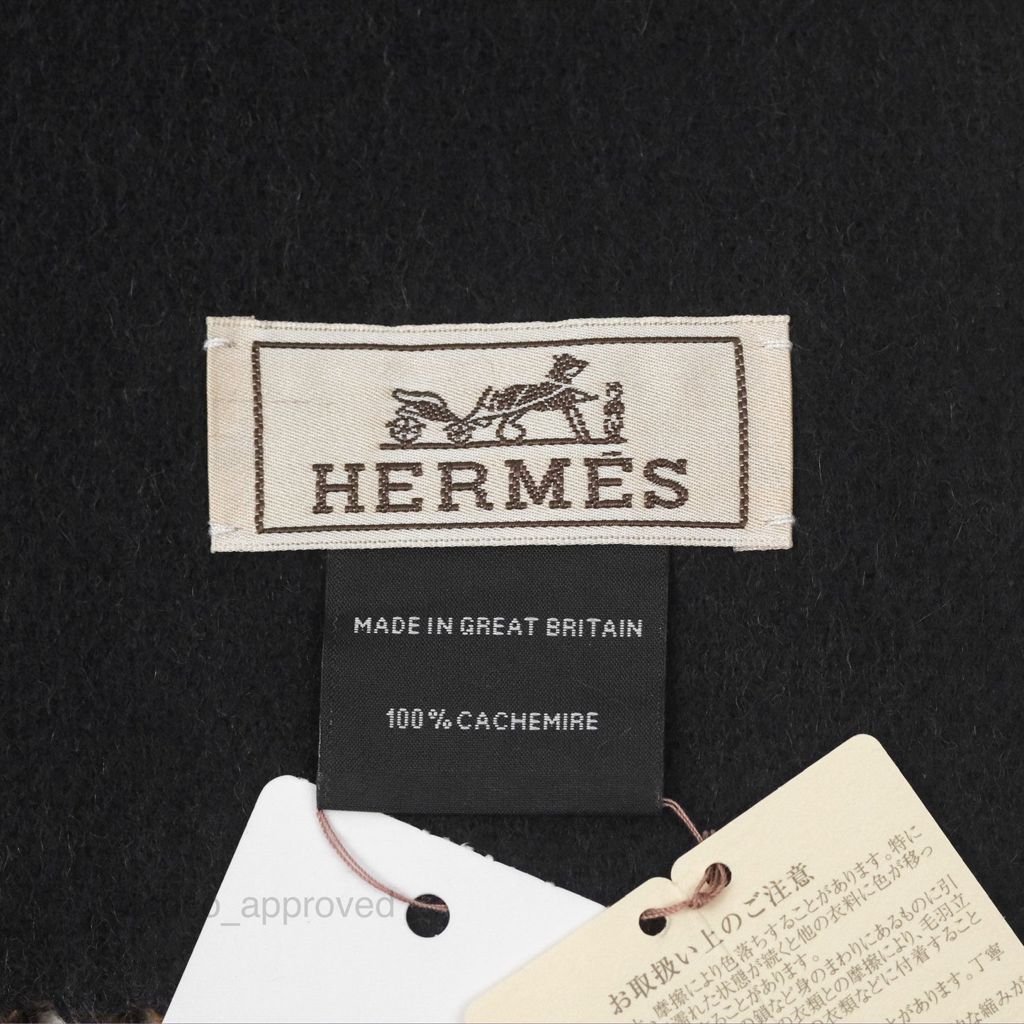 Hermès Cashmere Recto Verso Muffler Scarf Camel/ Marine