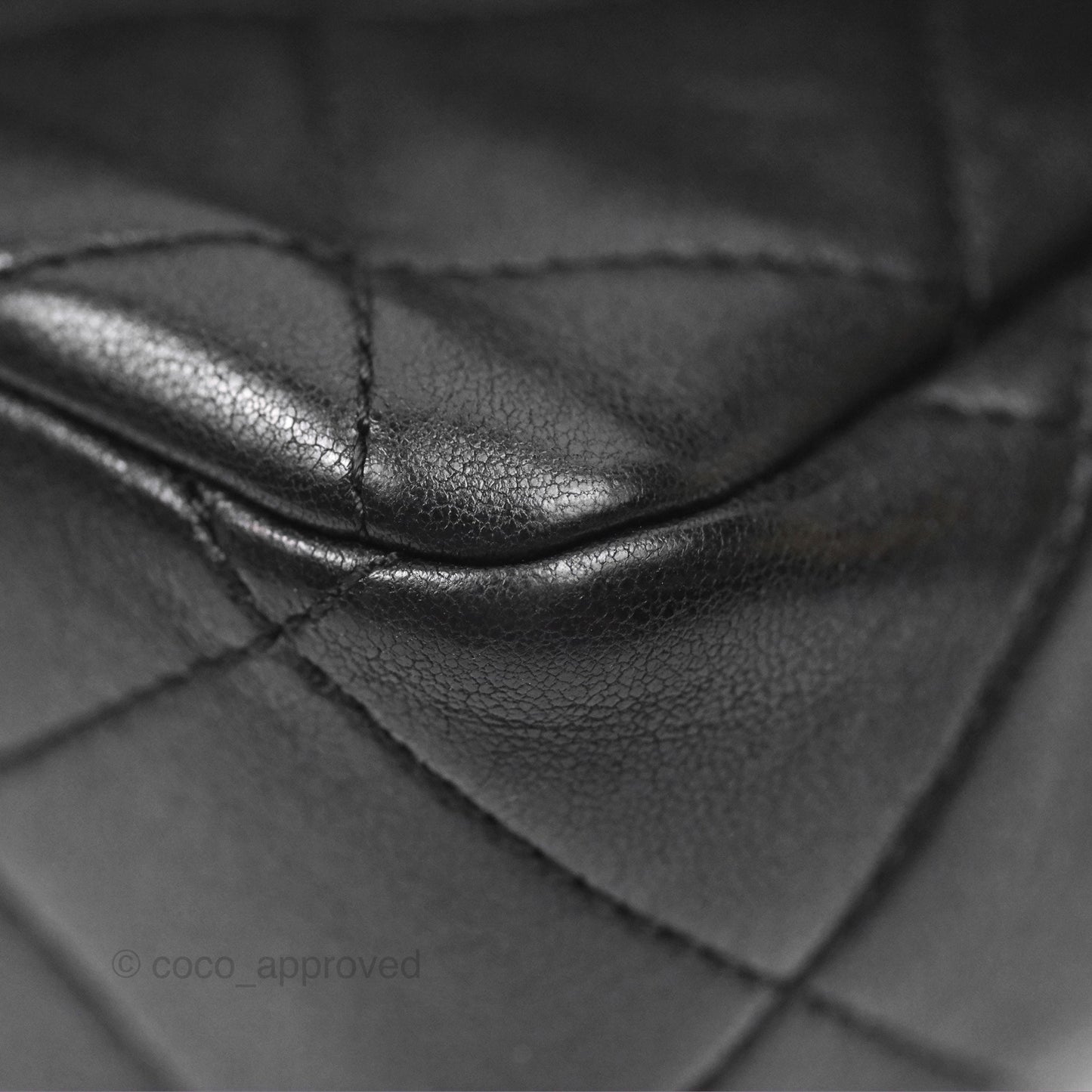 Chanel Mini Top Handle Flap Black Lambskin Aged Gold Hardware