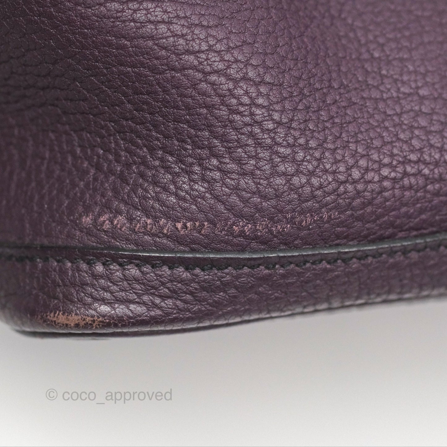 Hermes Garden Party 36 Veau Negonda 59 Raisin Palladium Hardware