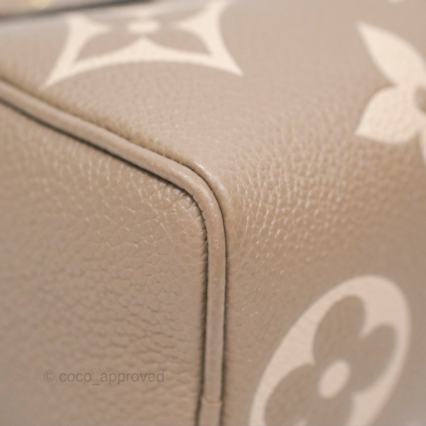 Louis Vuitton Nano Speedy Monogram Empreinte Dove/Cream