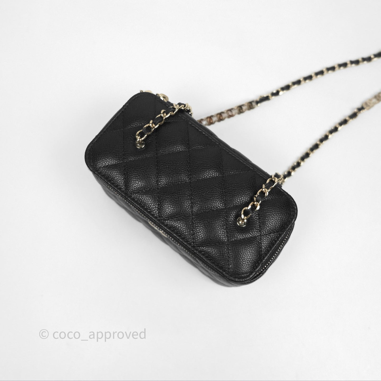 Chanel Classic Vanity with CC Logo Chain Caviar Gold Hardware