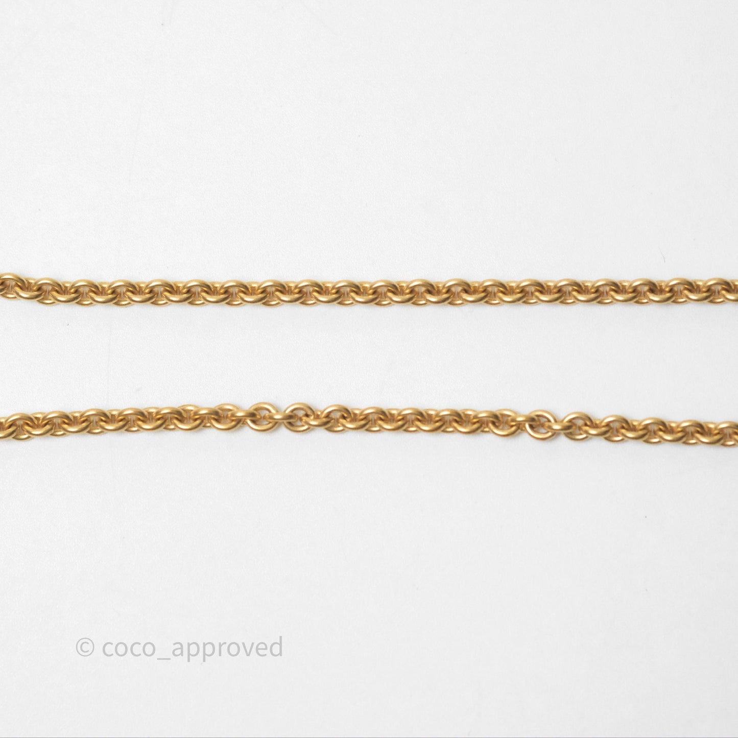 Christian Dior Petit CD Necklace Gold Tone