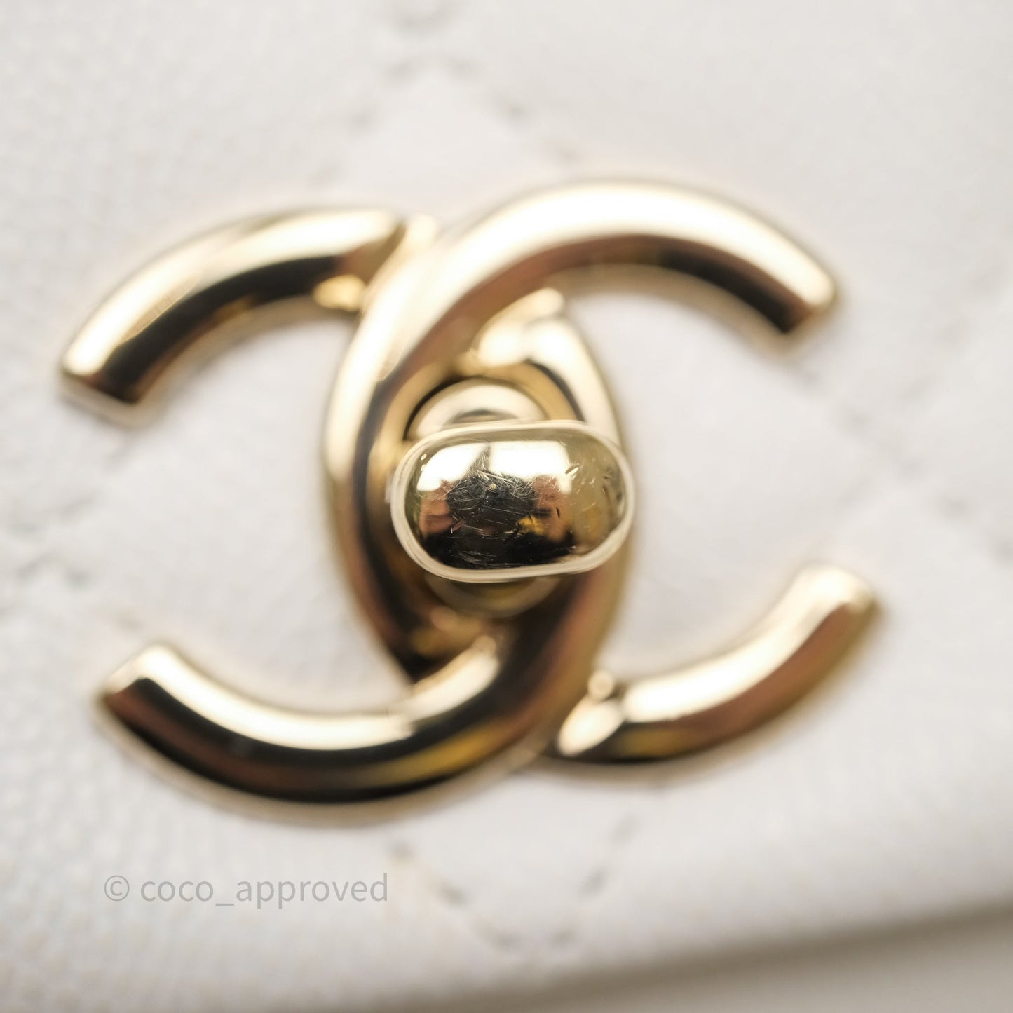 Chanel Duma Backpack White Caviar Gold Hardware 23K
