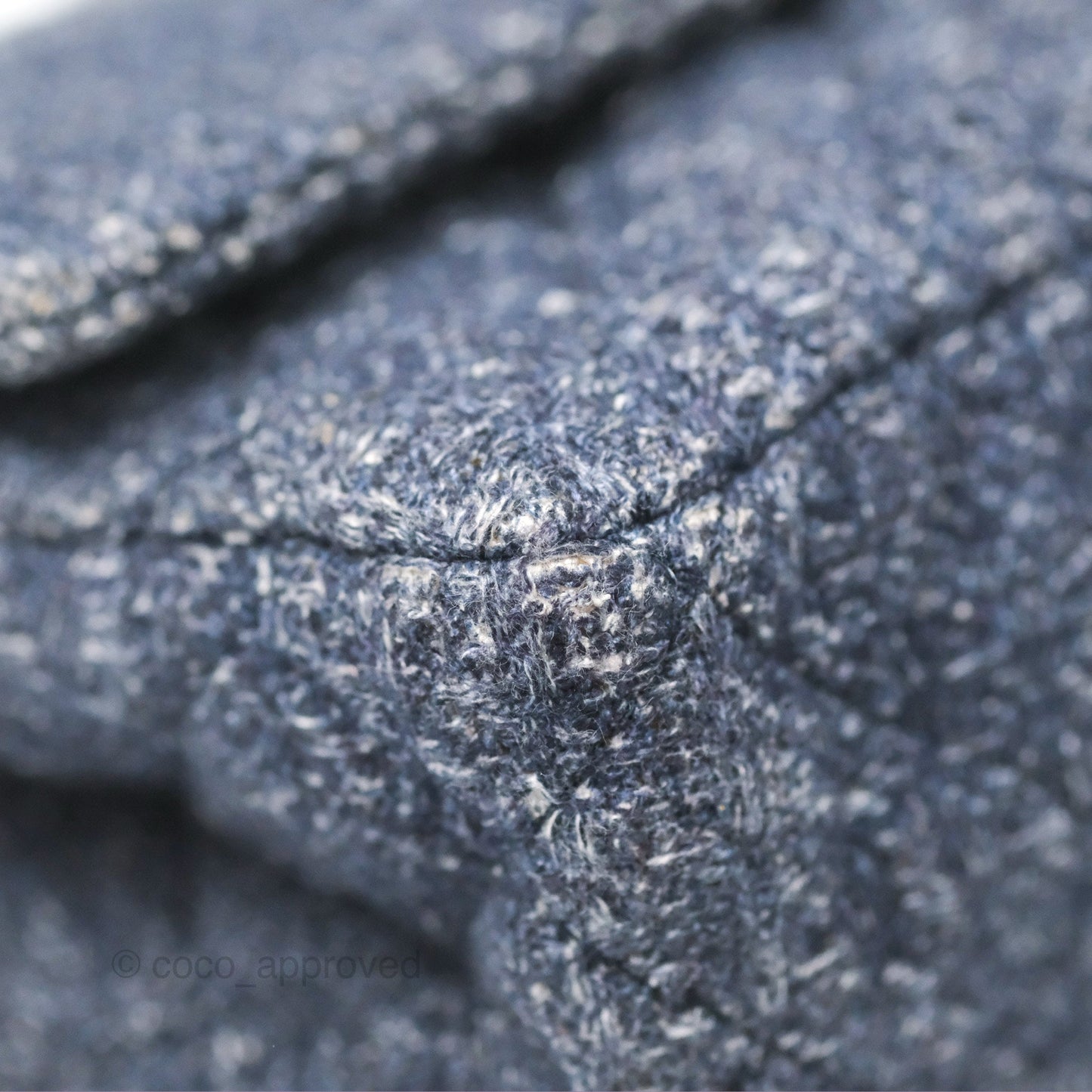 Chanel Reissue 226 Quilted Navy Tweed Ruthenium Hardware