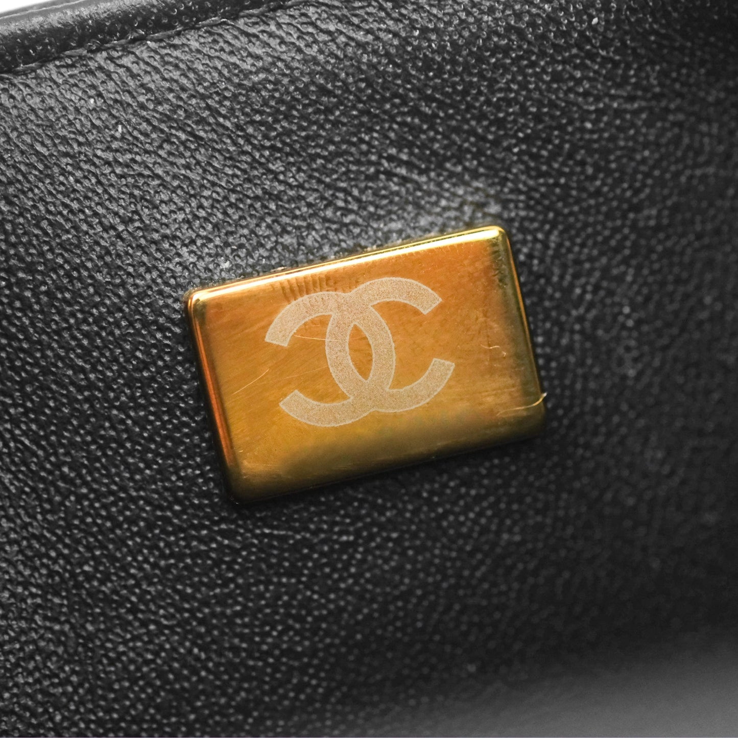 Chanel Mini Rectangular Quilted Black Lambskin Gold Hardware