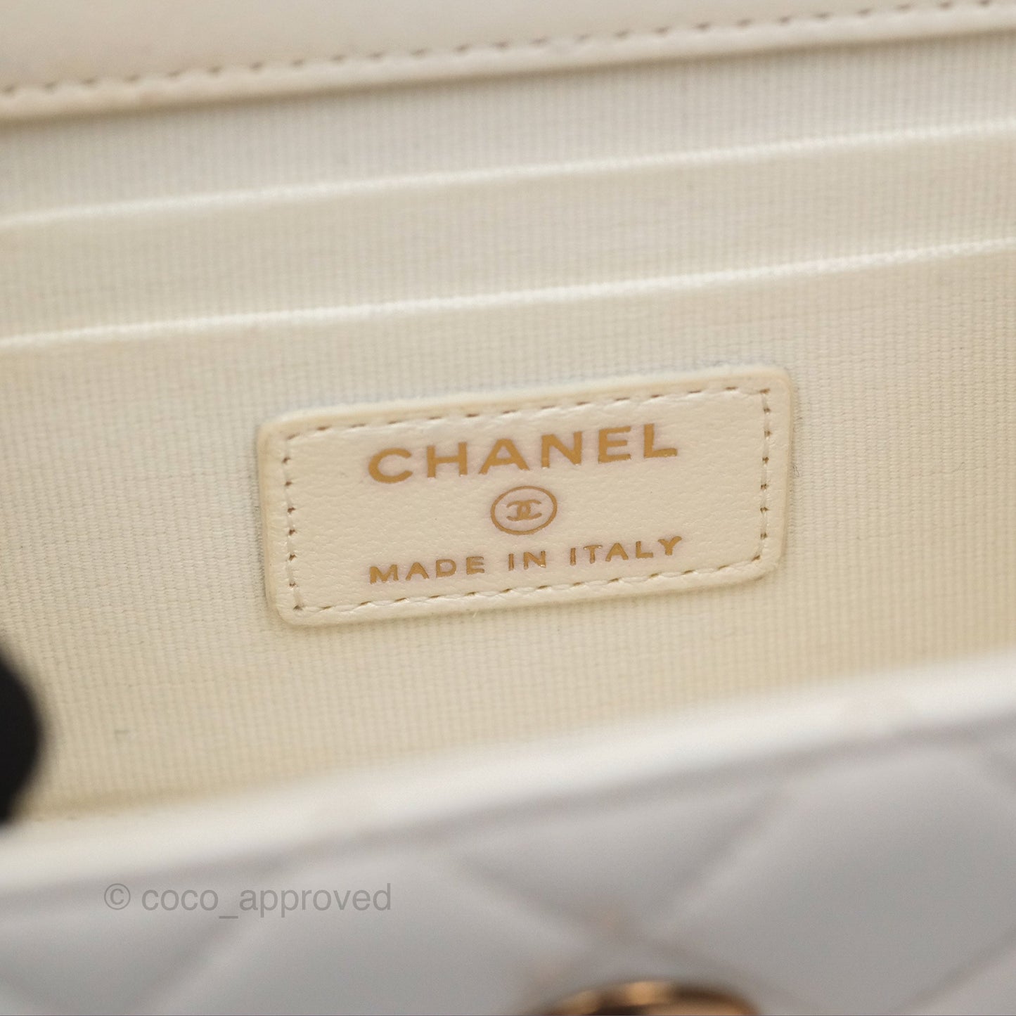 Chanel Mini Quilted Trendy CC Clutch With Chain White Lambskin Rose Gold Hardware