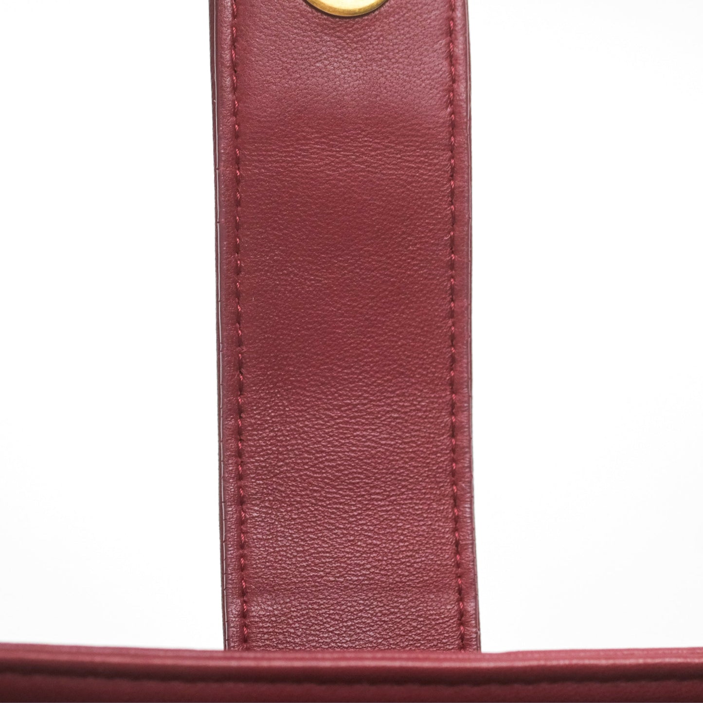 Chanel Quilted Boy Coin Case Dark Red Aged Gold Hardware