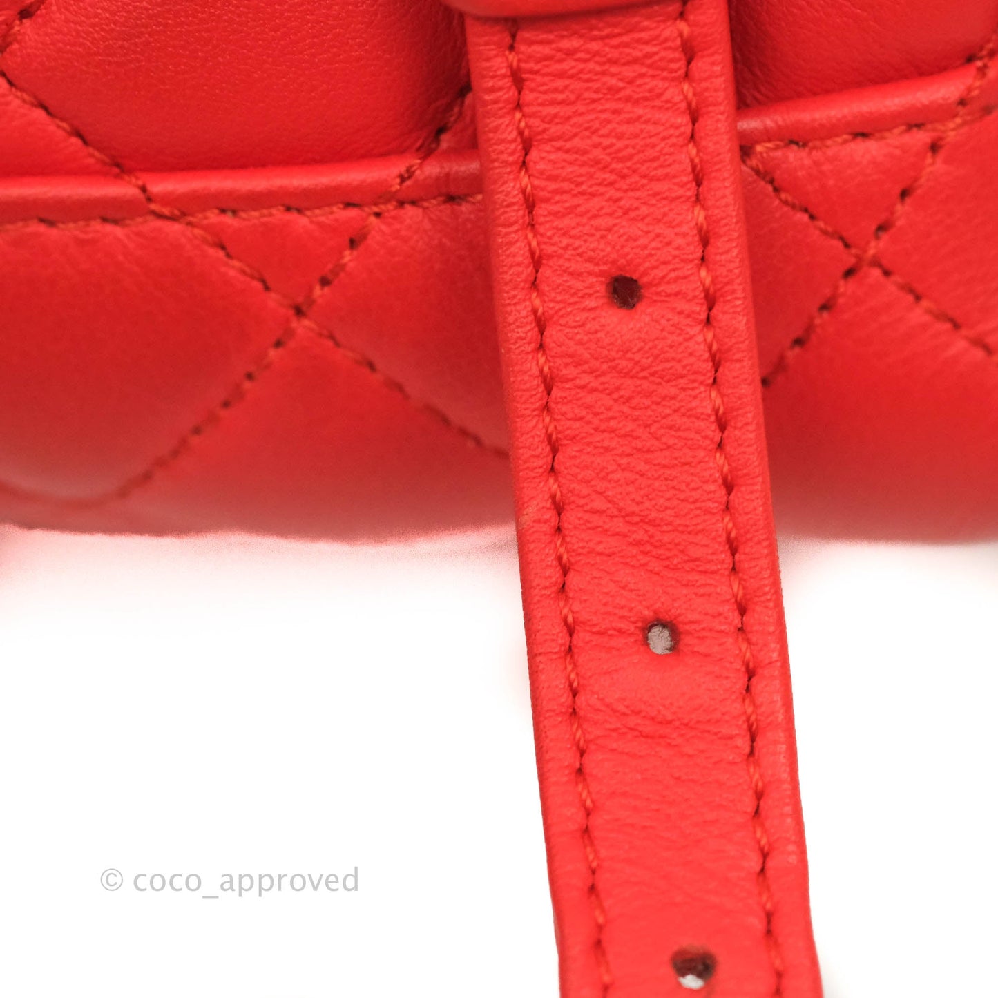 Chanel Quilted Urban Spirit Backpack Red Calfskin Gold Hardware