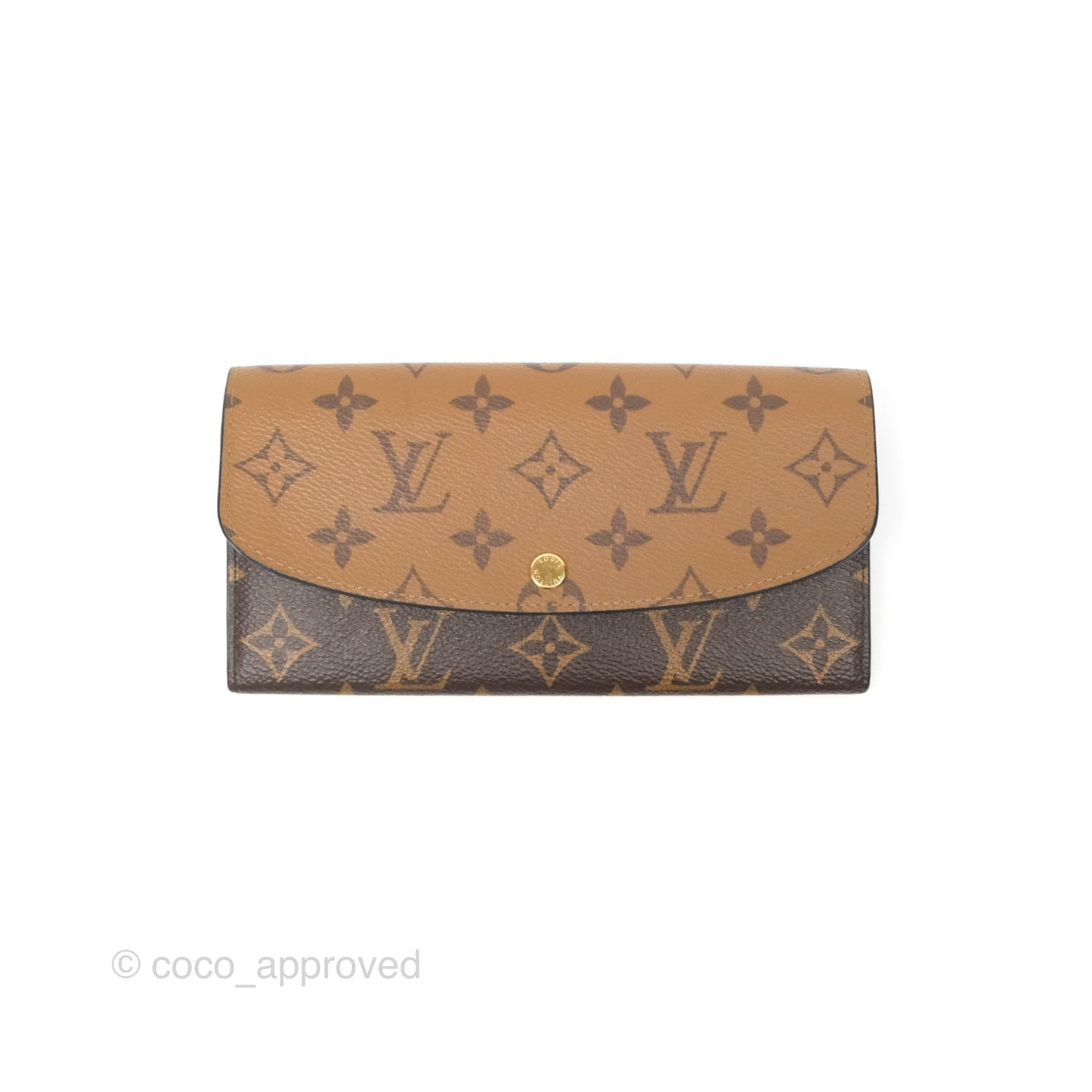 Louis Vuitton Emilie Wallet Monogram Reverse Canvas