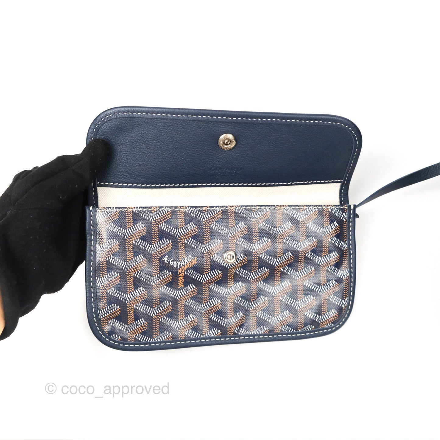 Goyard St. Louis Tote GM Navy/Tan