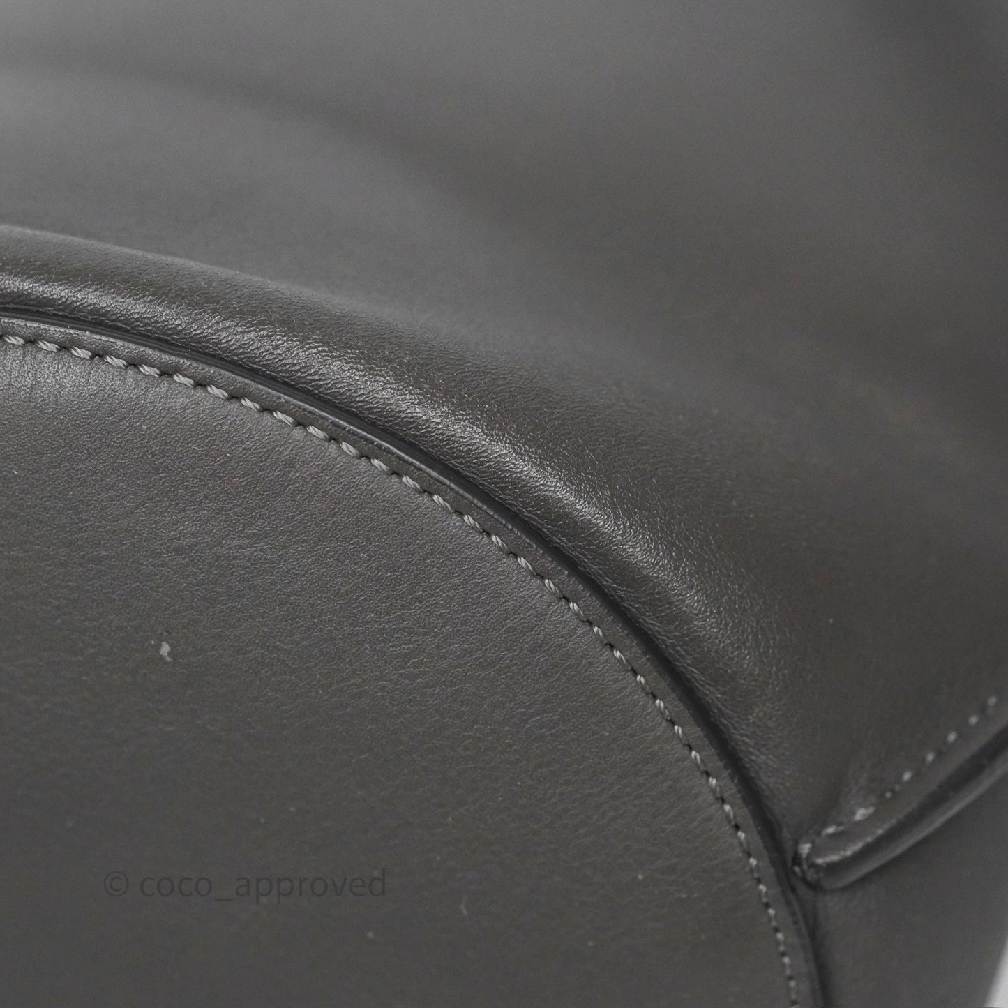 Celine Big Bag Nano Bucket Grey Smooth Calfskin