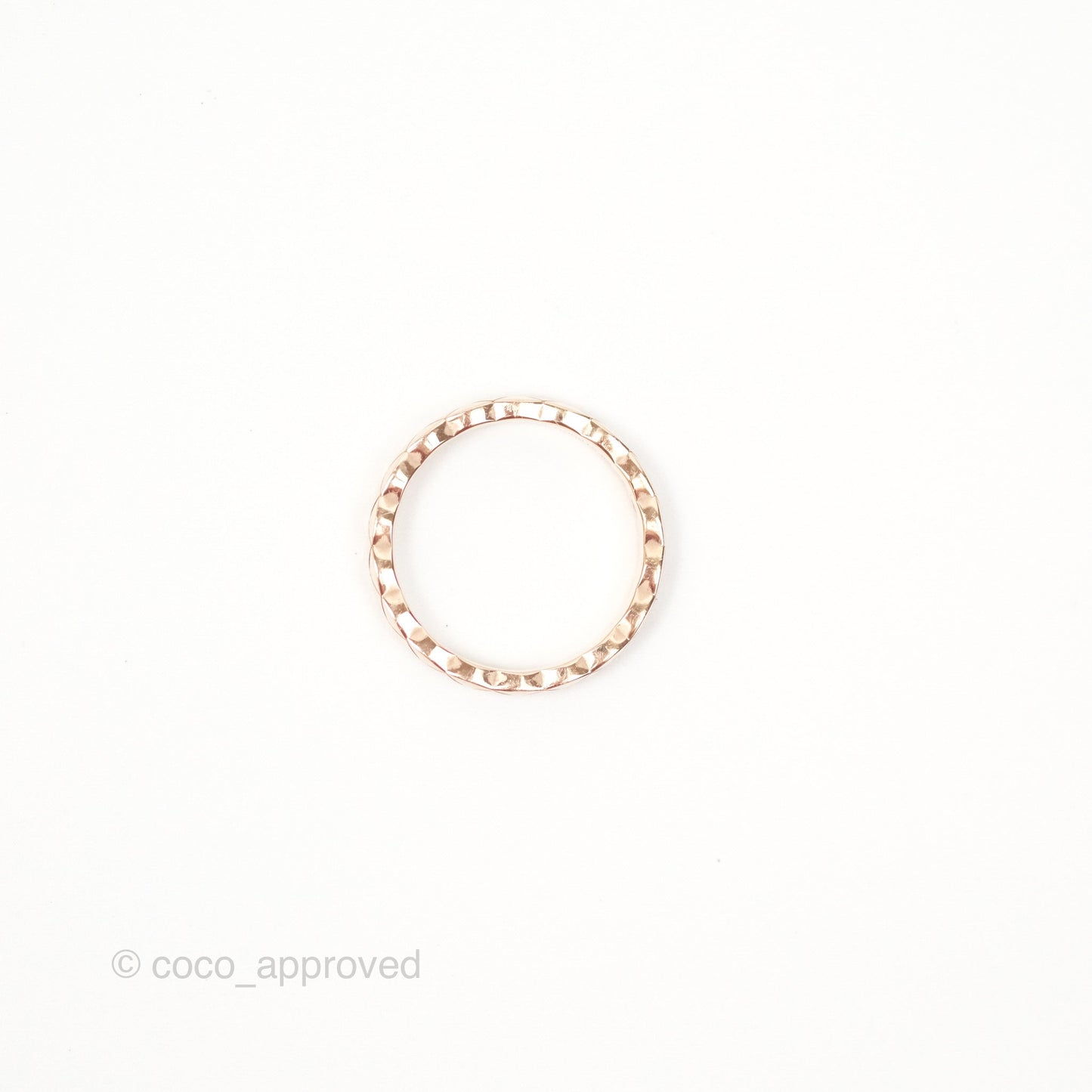 Chanel Coco Crush Ring 18K Beige Gold Size 52