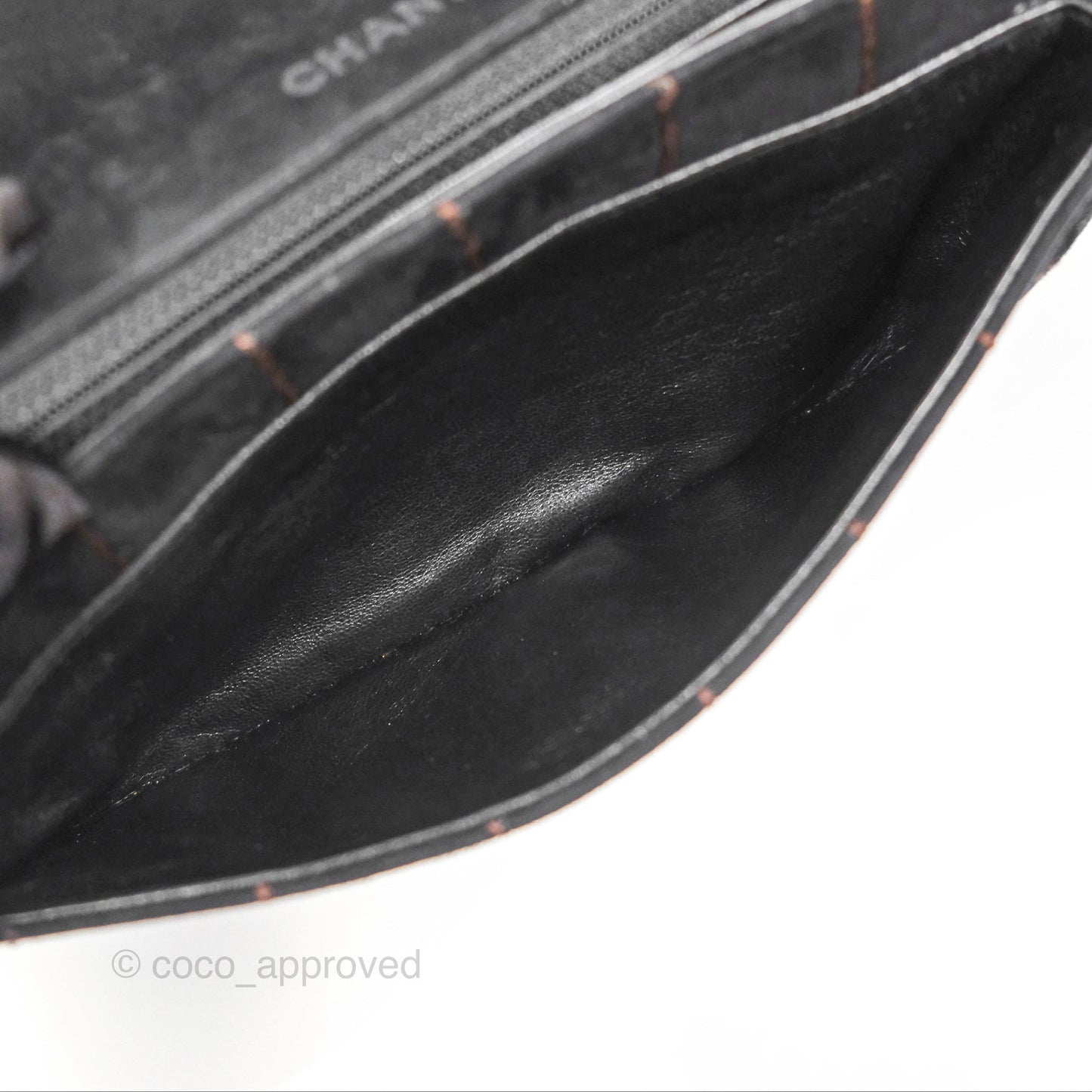 Chanel Bar Flap Black Suede Blushed Gold Hardware