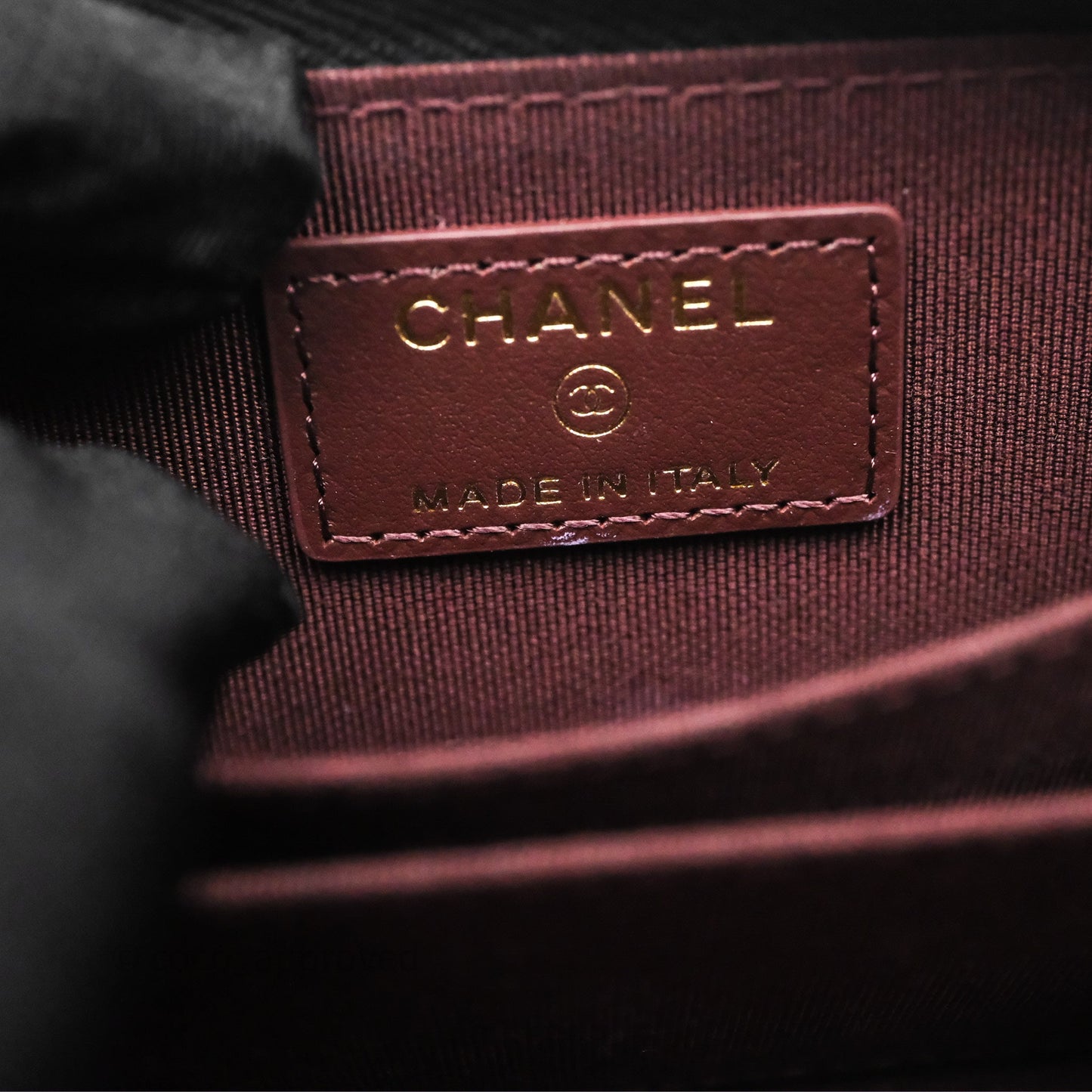 Chanel Classic Zipped Coin Purse Black Caviar Gold Hardware