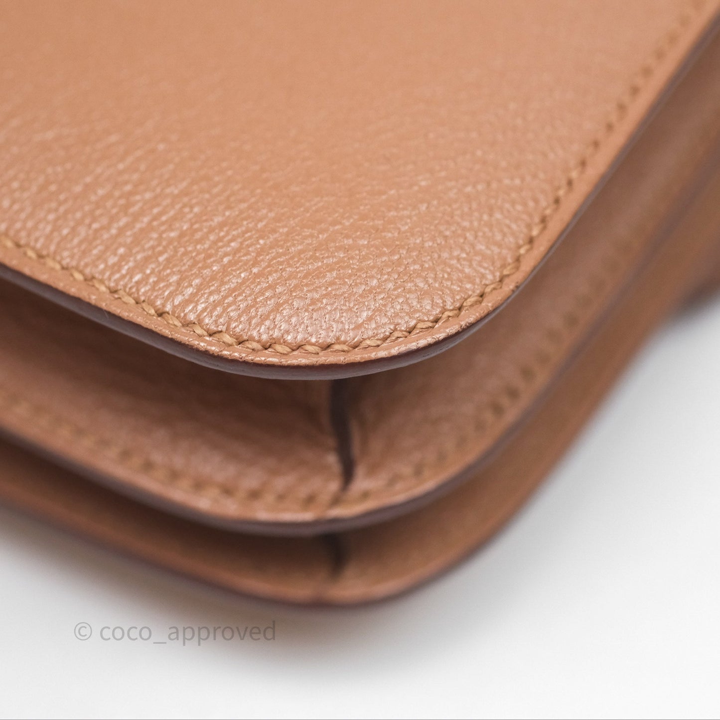Hermès Constance Mini Quebracho Chevre Gold Hardware