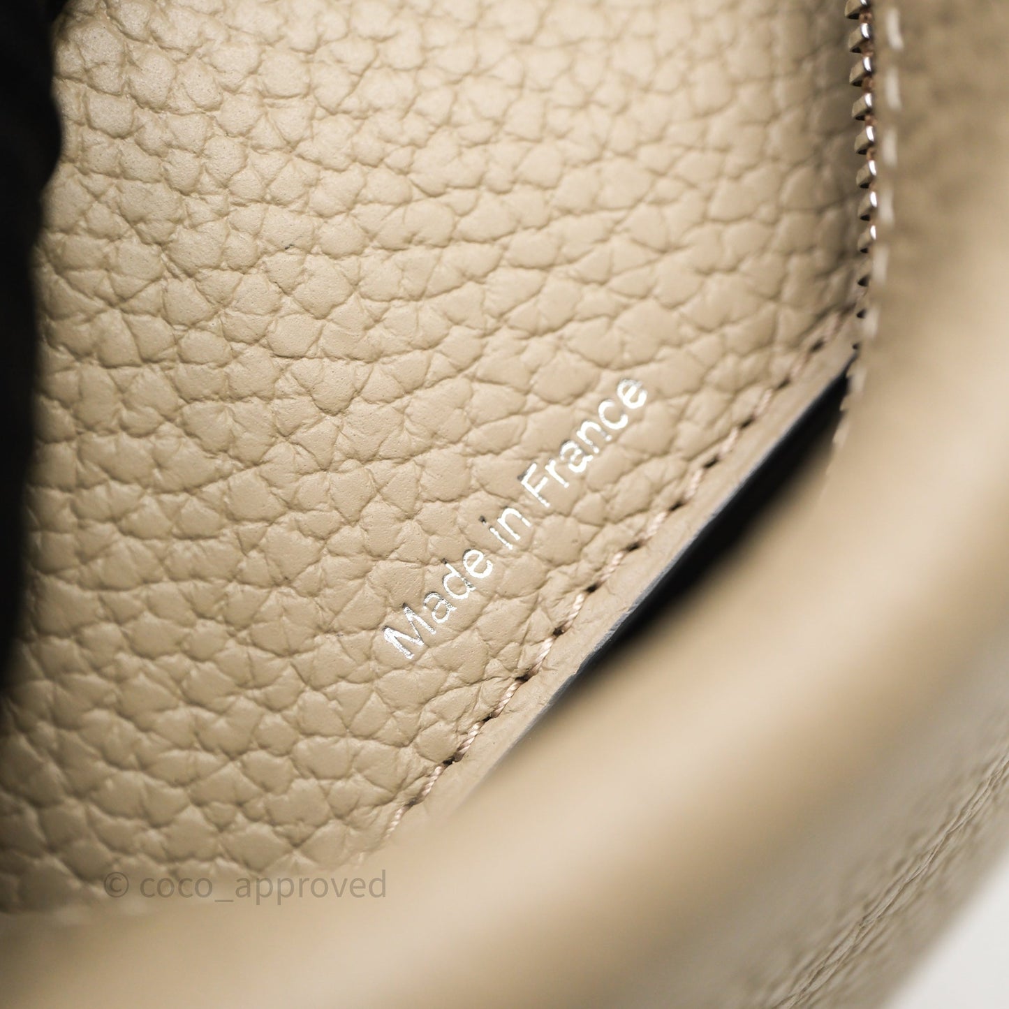 Delvaux Cool Box Nano Ivory Taurillon Soft Grained Calfskin Palladium Hardware