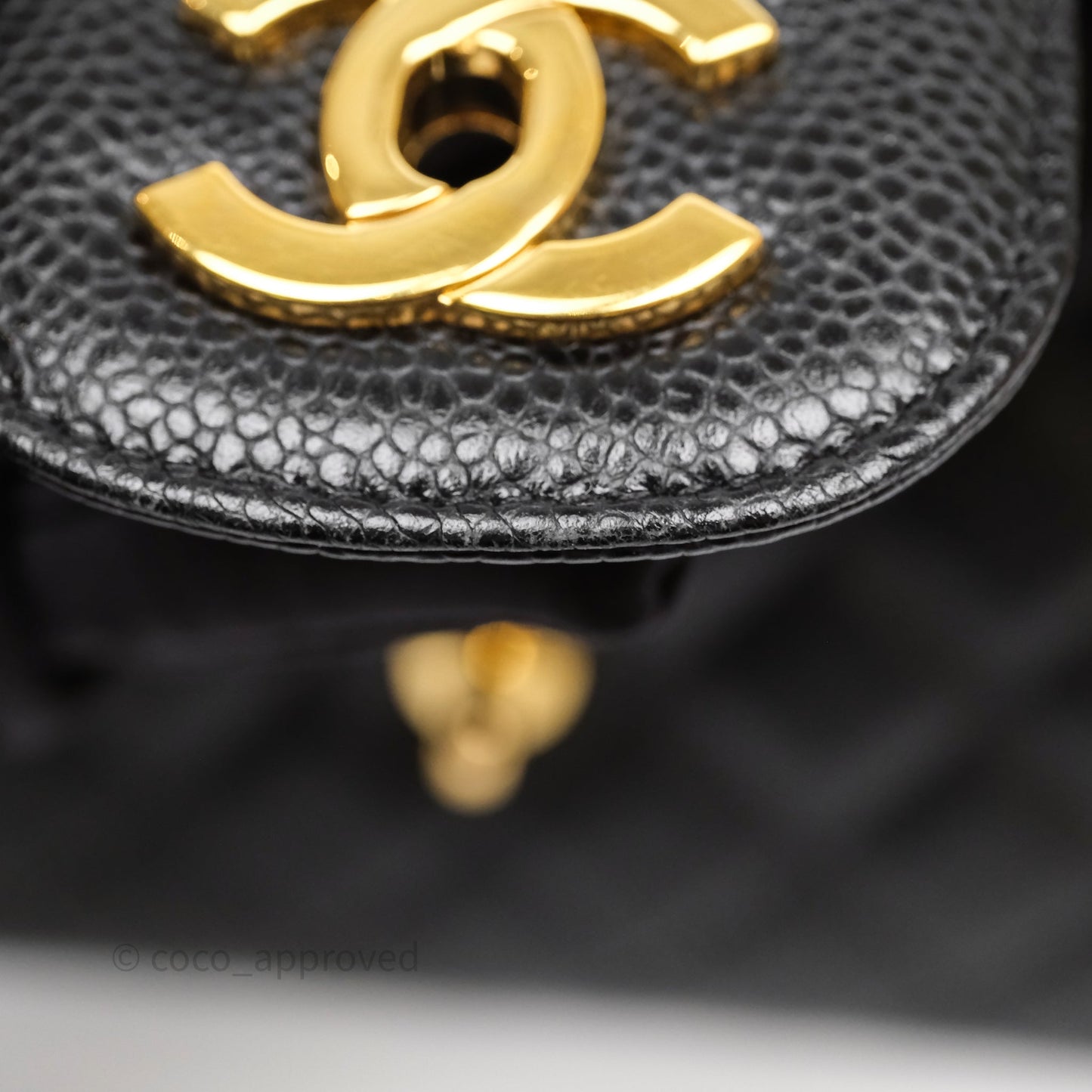 Chanel Jumbo Single Flap Black Caviar Gold Hardware⁣⁣