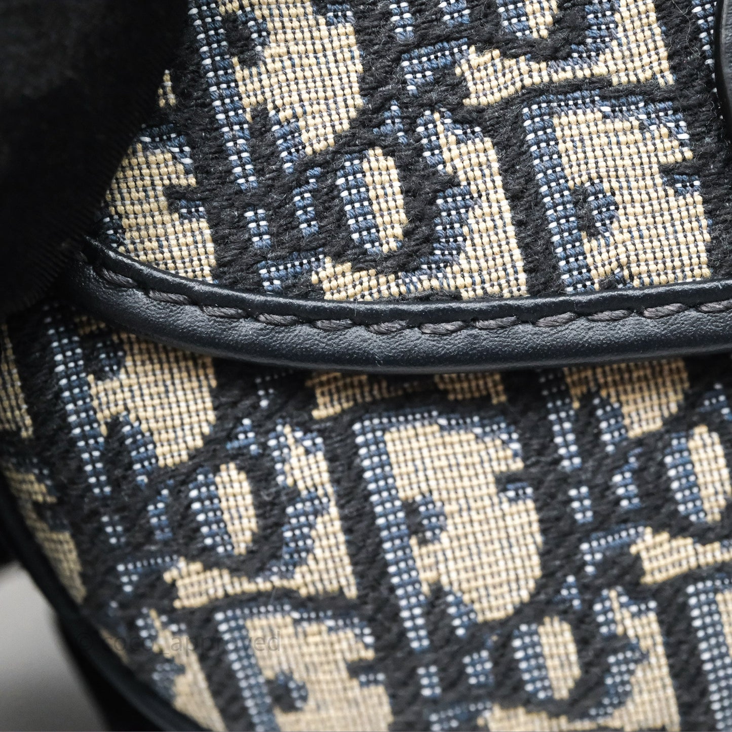 Christian Dior Bobby East-West Bag Blue Oblique Jacquard Canvas