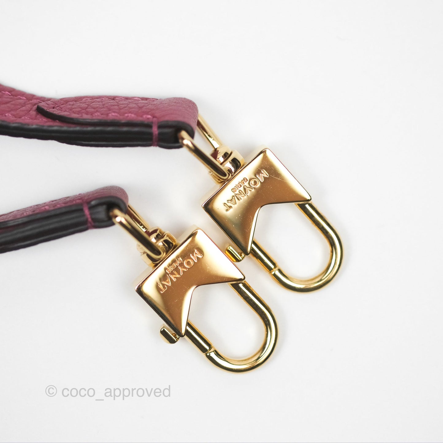Moynat Réjane Nano Litchi Taurillon Blush Leather