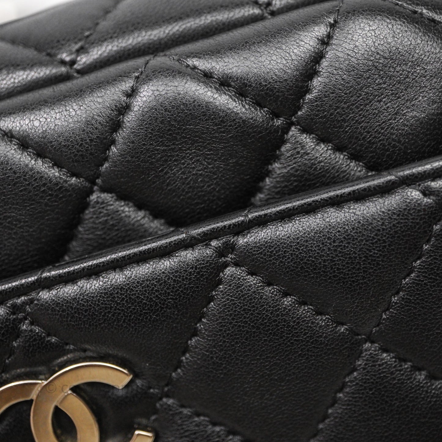 Chanel Camera Case Bag Lambskin Silver Hardware